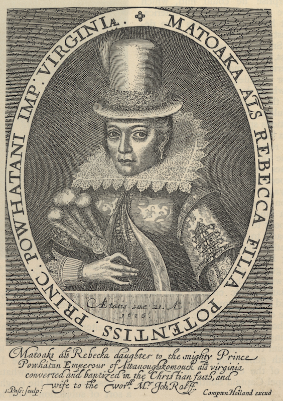 Pocahontas, circa 1595