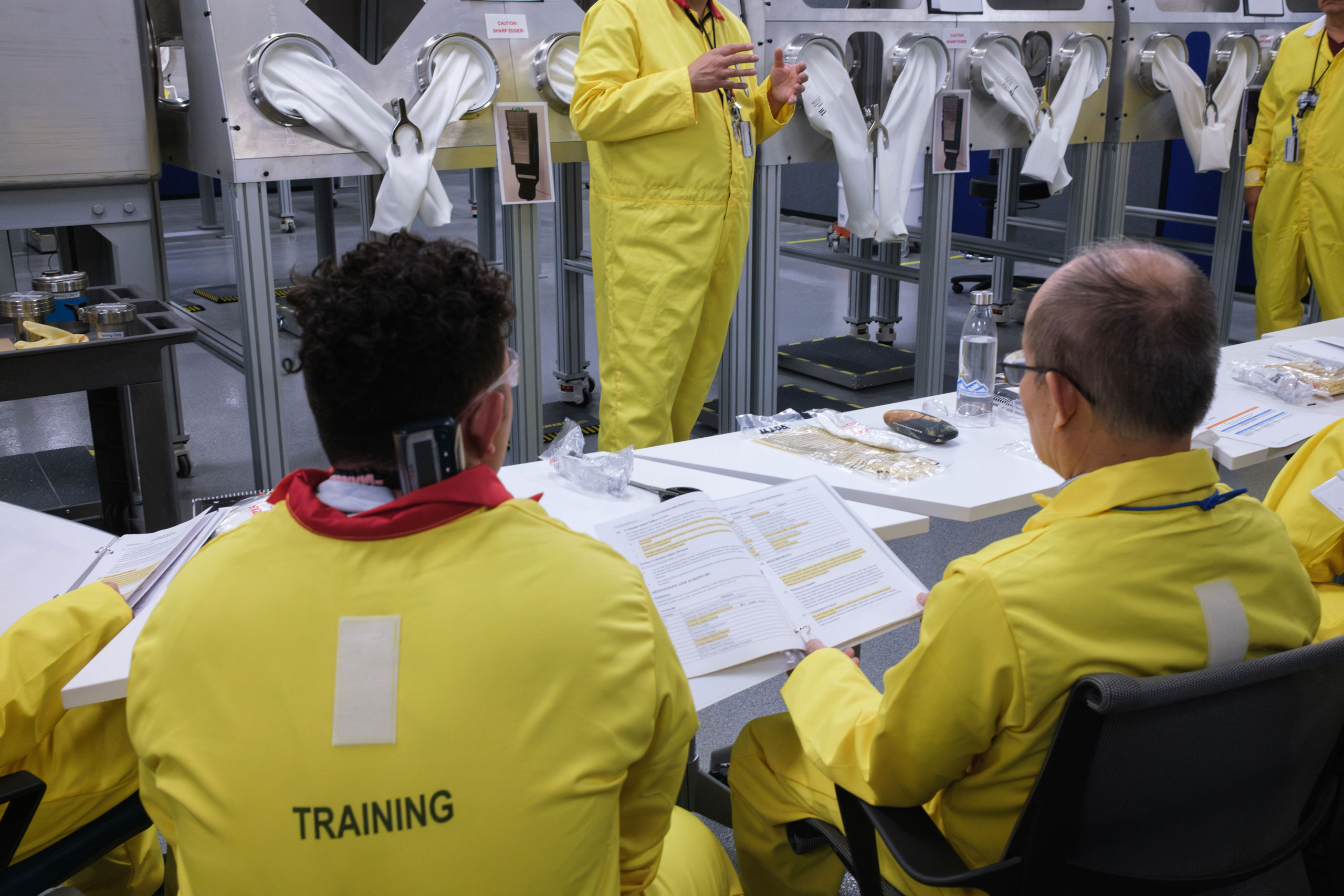 New employees in training at the NET facility