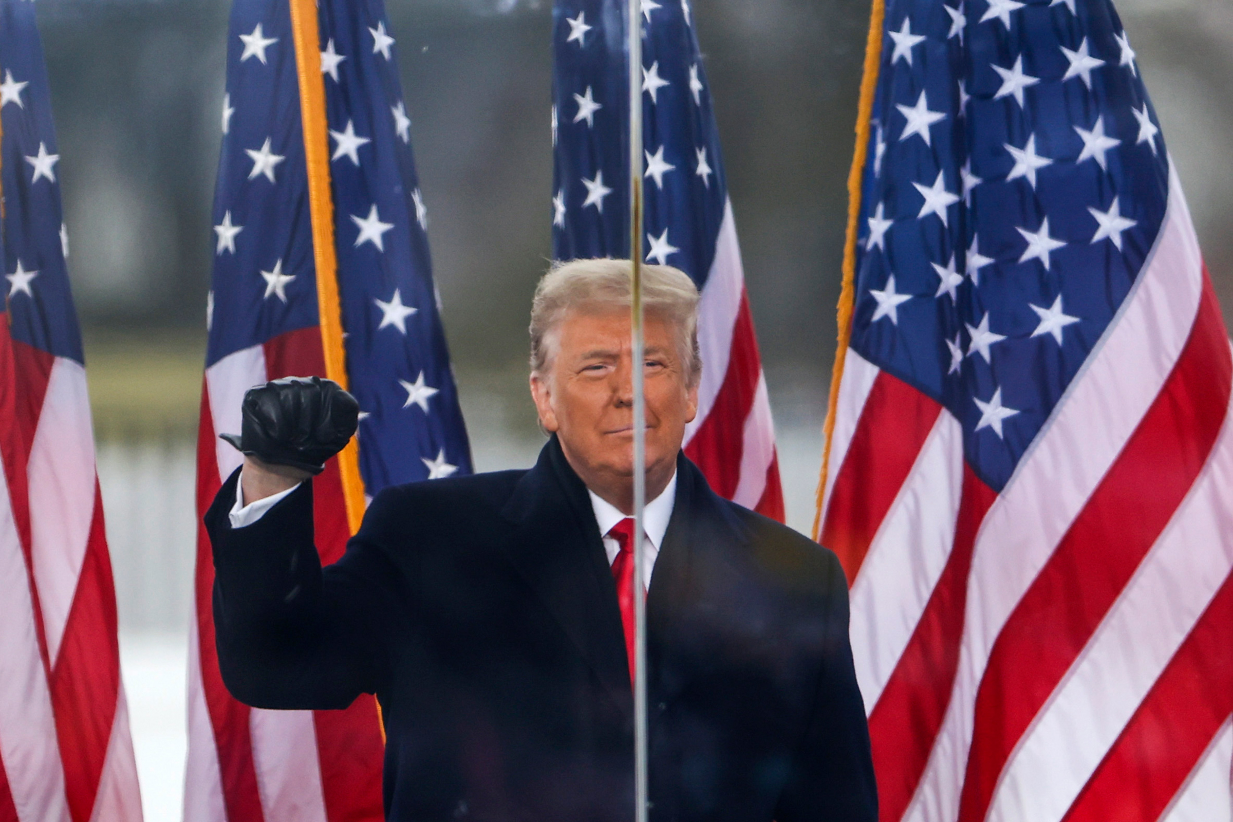 President Donald Trump speaks at the "Stop The Steal" Rally in Washington, DC on Jan 6