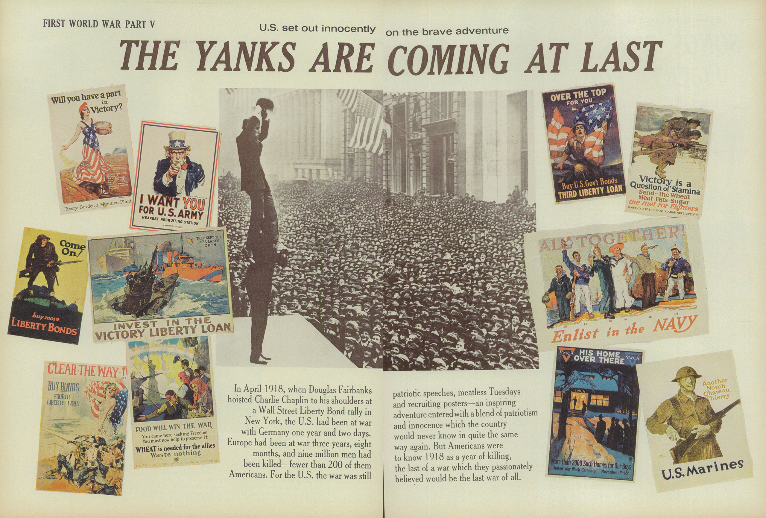 Part V of the First World War series in LIFE magazine from the May 22, 1964 issue.