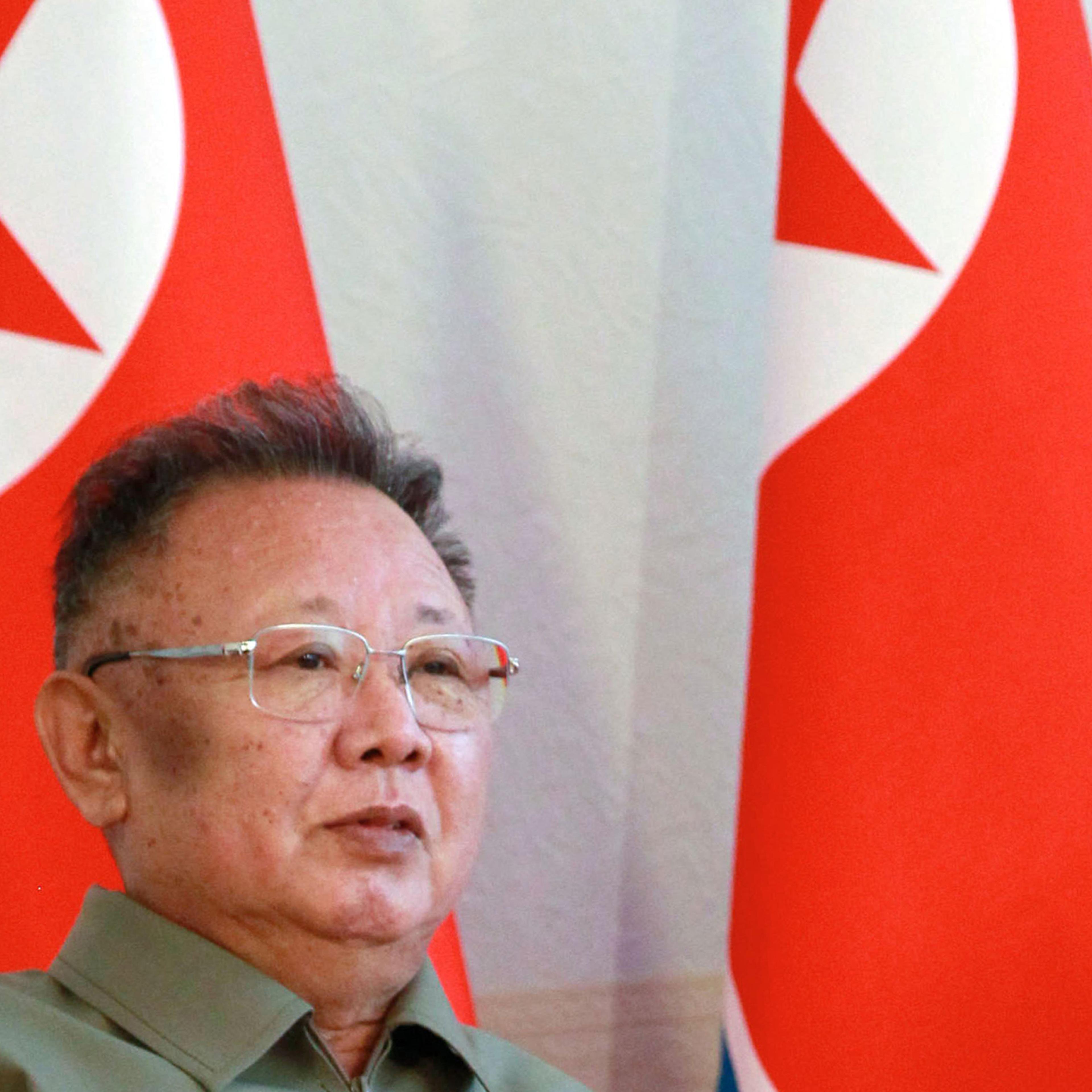 North Korea's leader Kim Jong-Il speaks