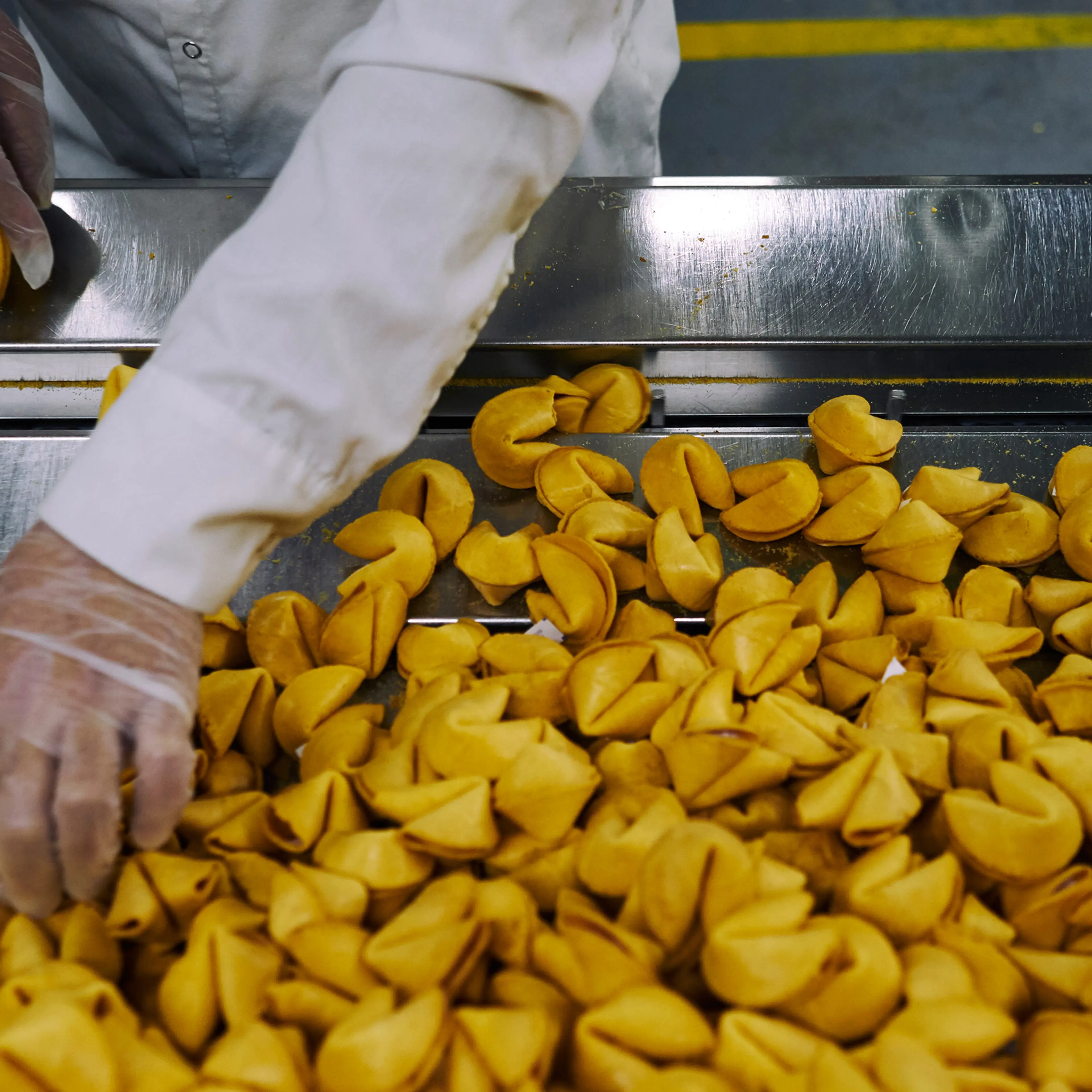 Inside the fortune cookie manufacturing plant of Wonton Food Inc. Brooklyn, New York.Jan. 18, 2017.