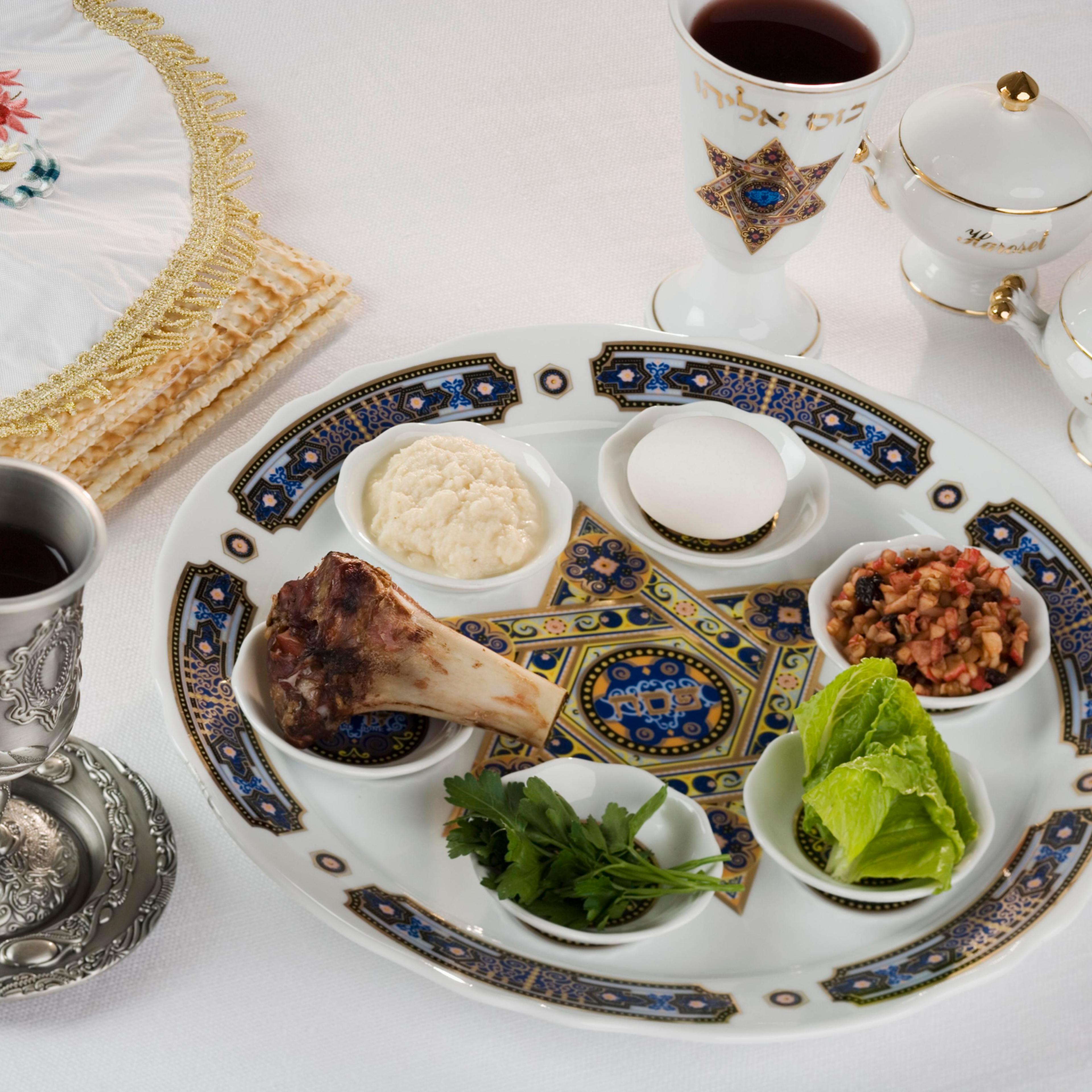 Table set for Seder