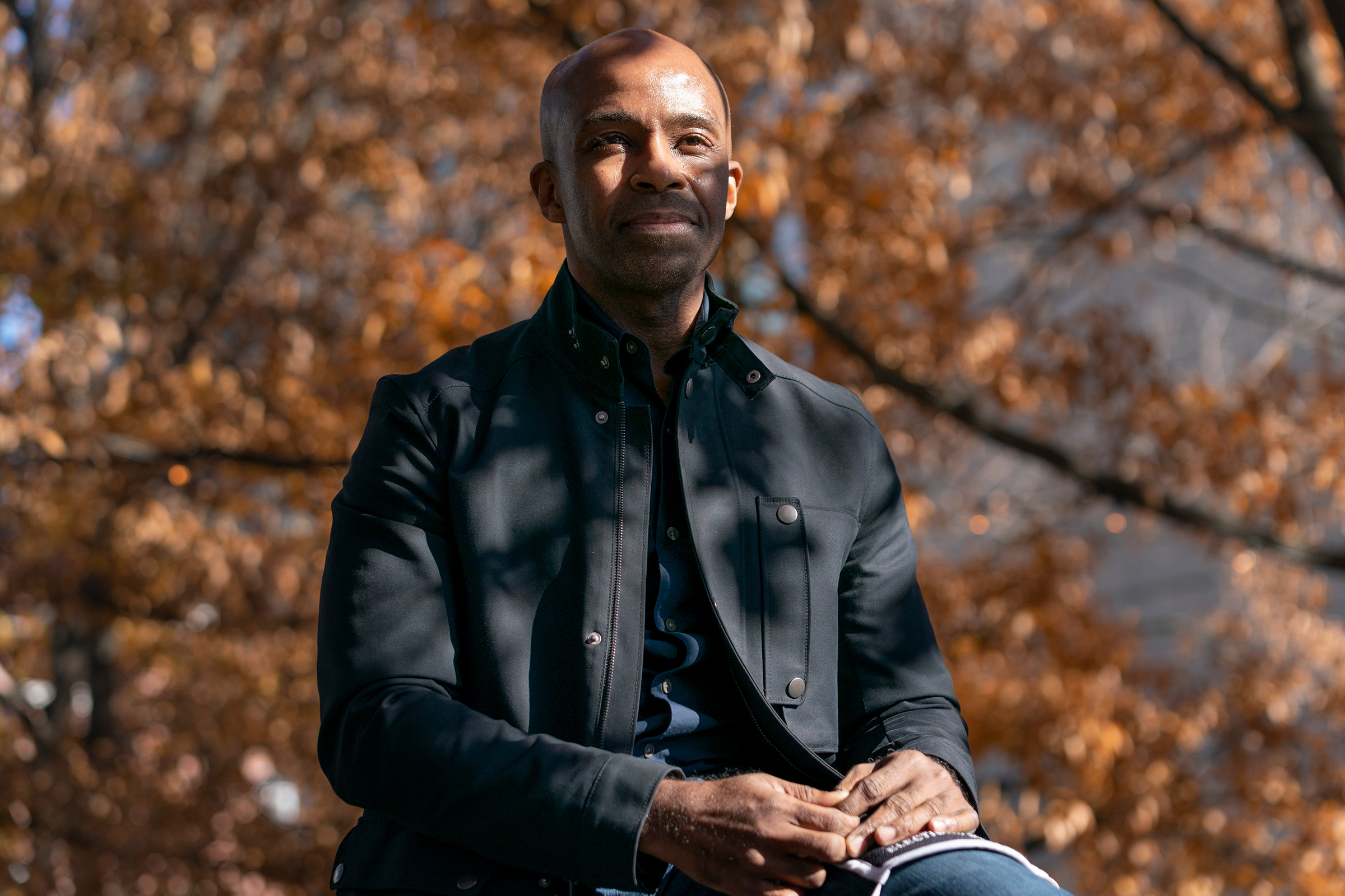 Alphonso David poses for a portrait in Atlanta, Ga. during a visit to Georgia in support of the two Democratic U.S. Senate candidates on Dec. 19, 2020.