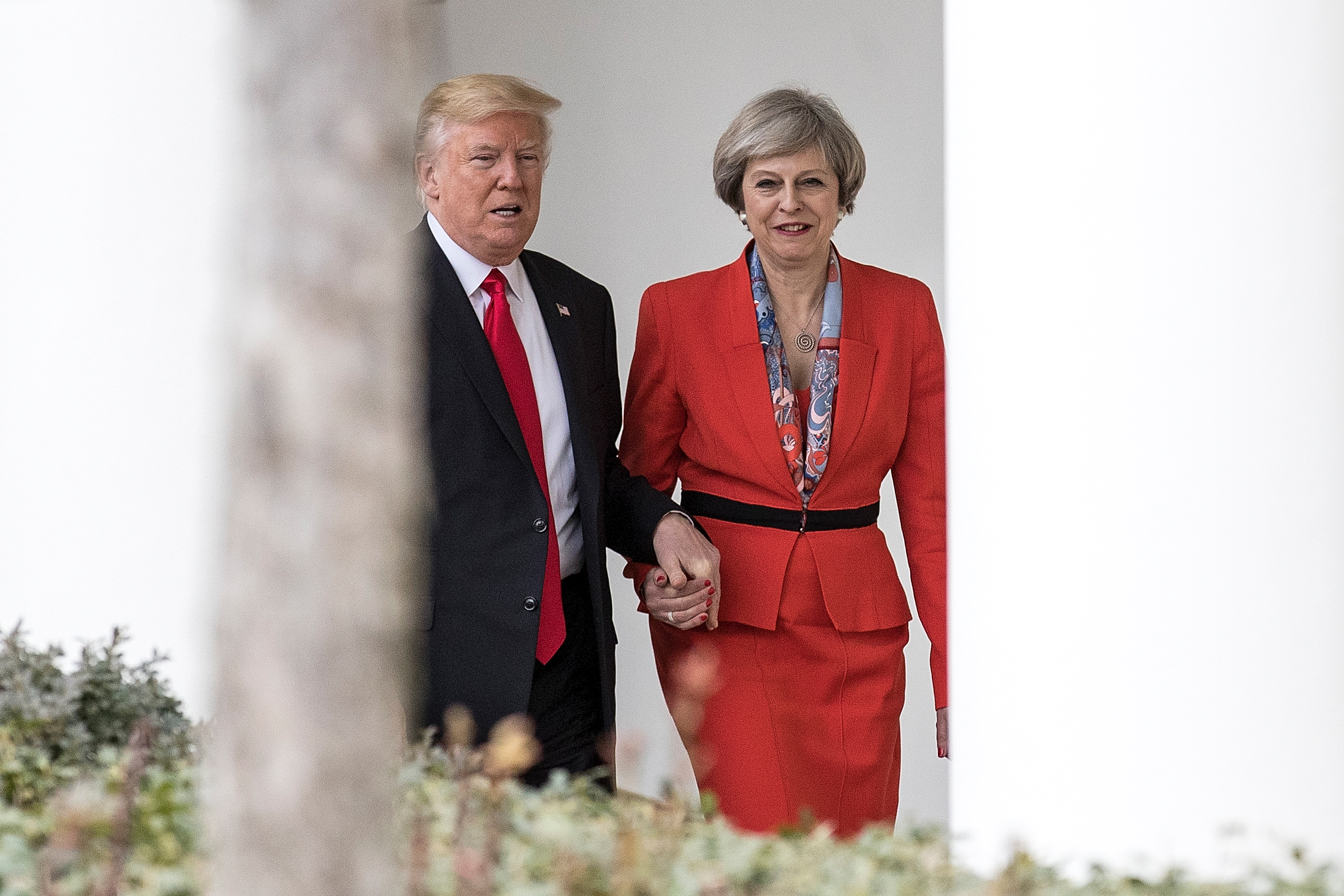 President Trump Meets With British PM Theresa May At The White House