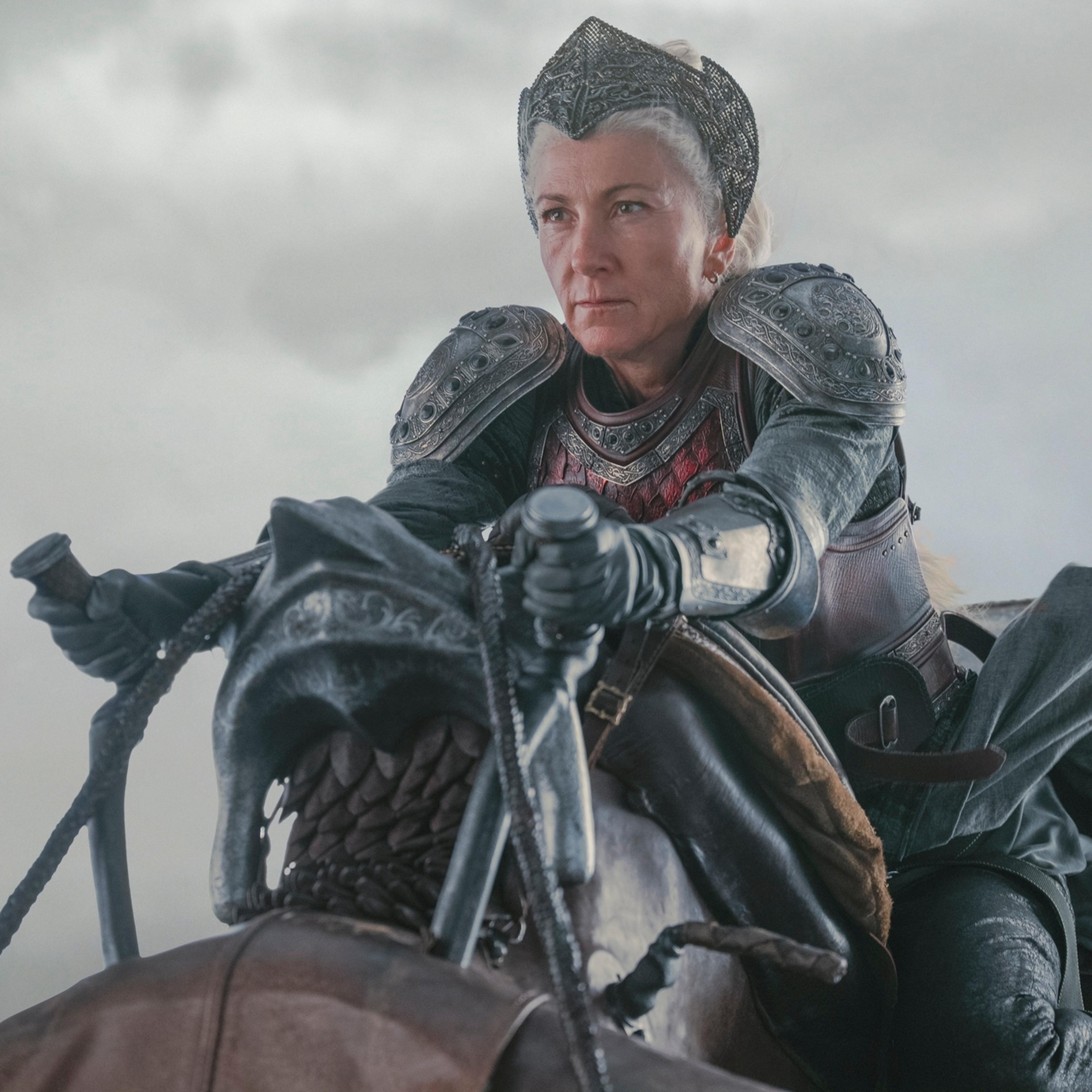 Eve Best as Rhaenys Targaryen in Episode 4 of 'House of the Dragon' Season 2.