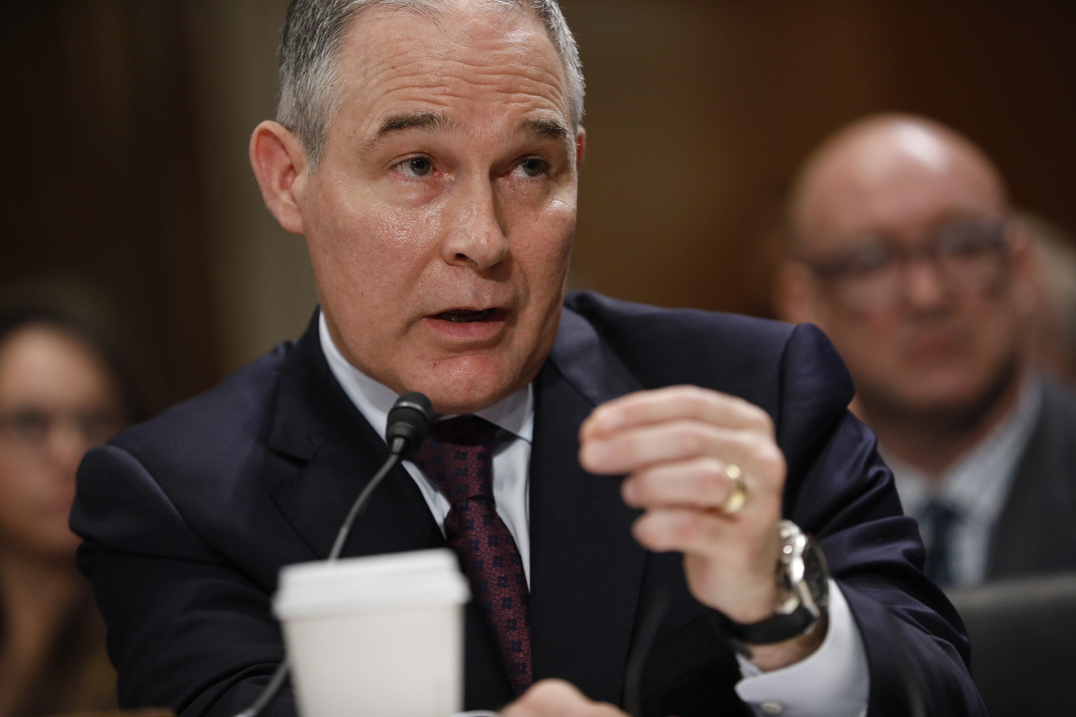 scott pruitt climate change epa hearings