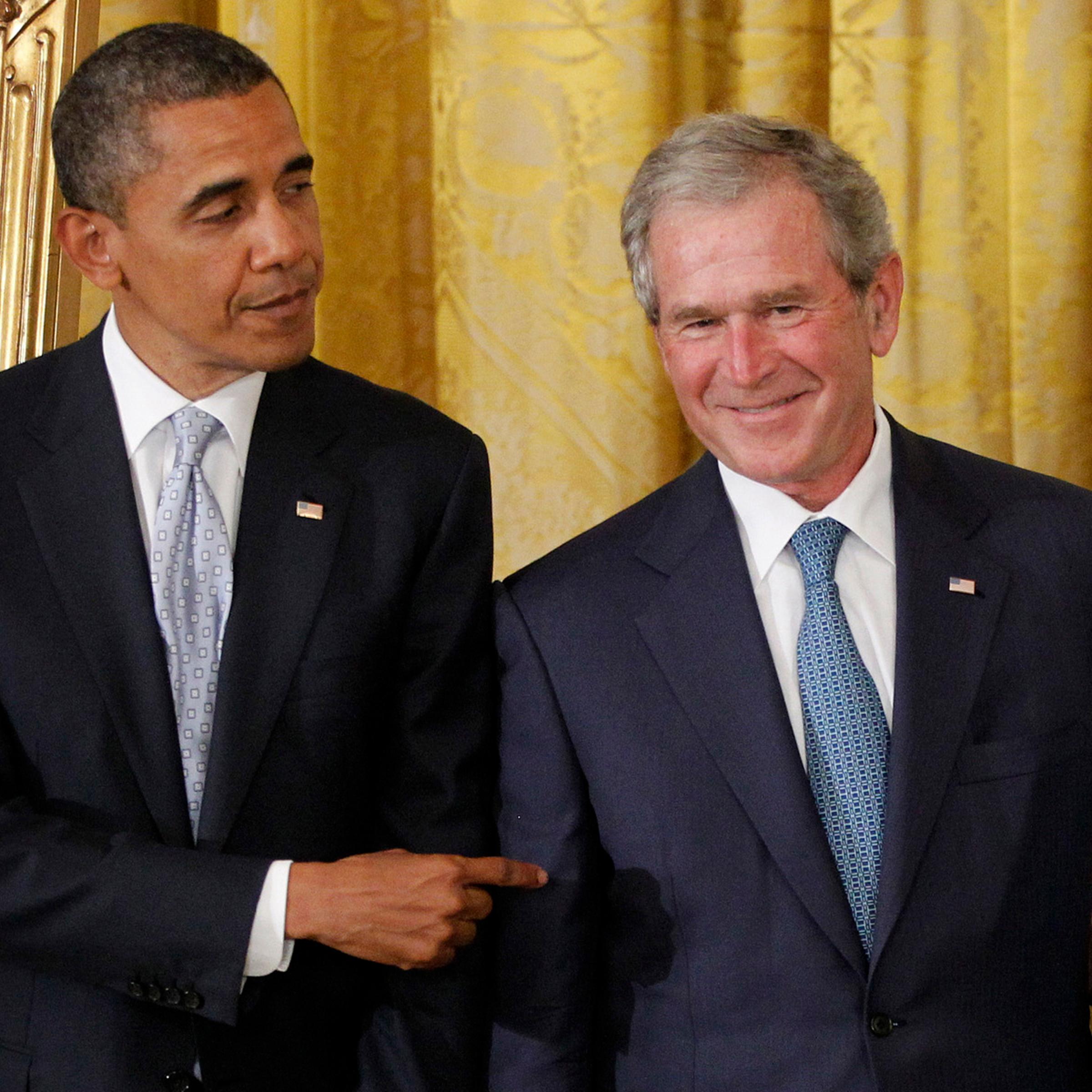 Barack Obama, George W. Bush