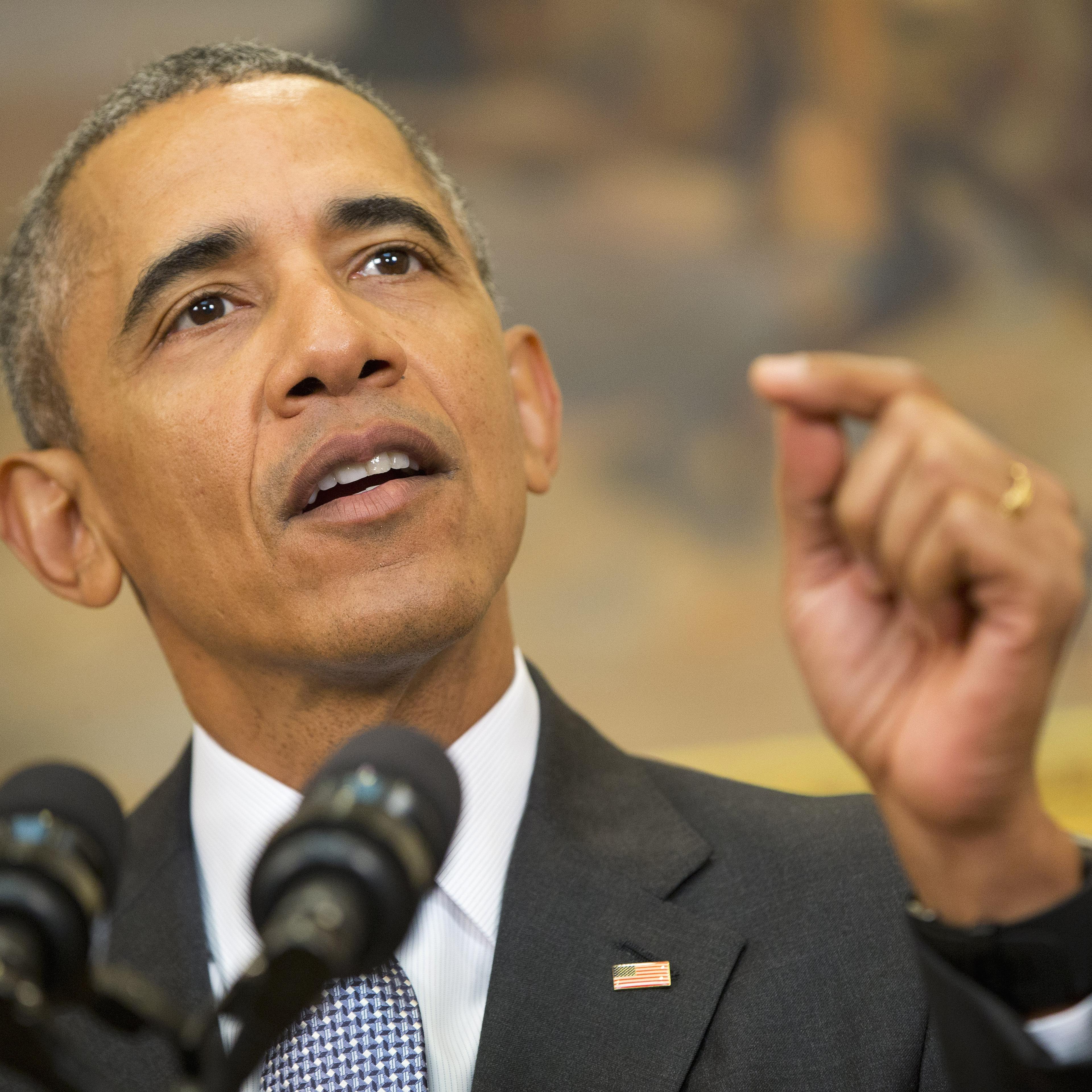 Barack Obama speaks in the Roosevelt Room of the White House in Washington, D.C. on Feb. 23, 2016.