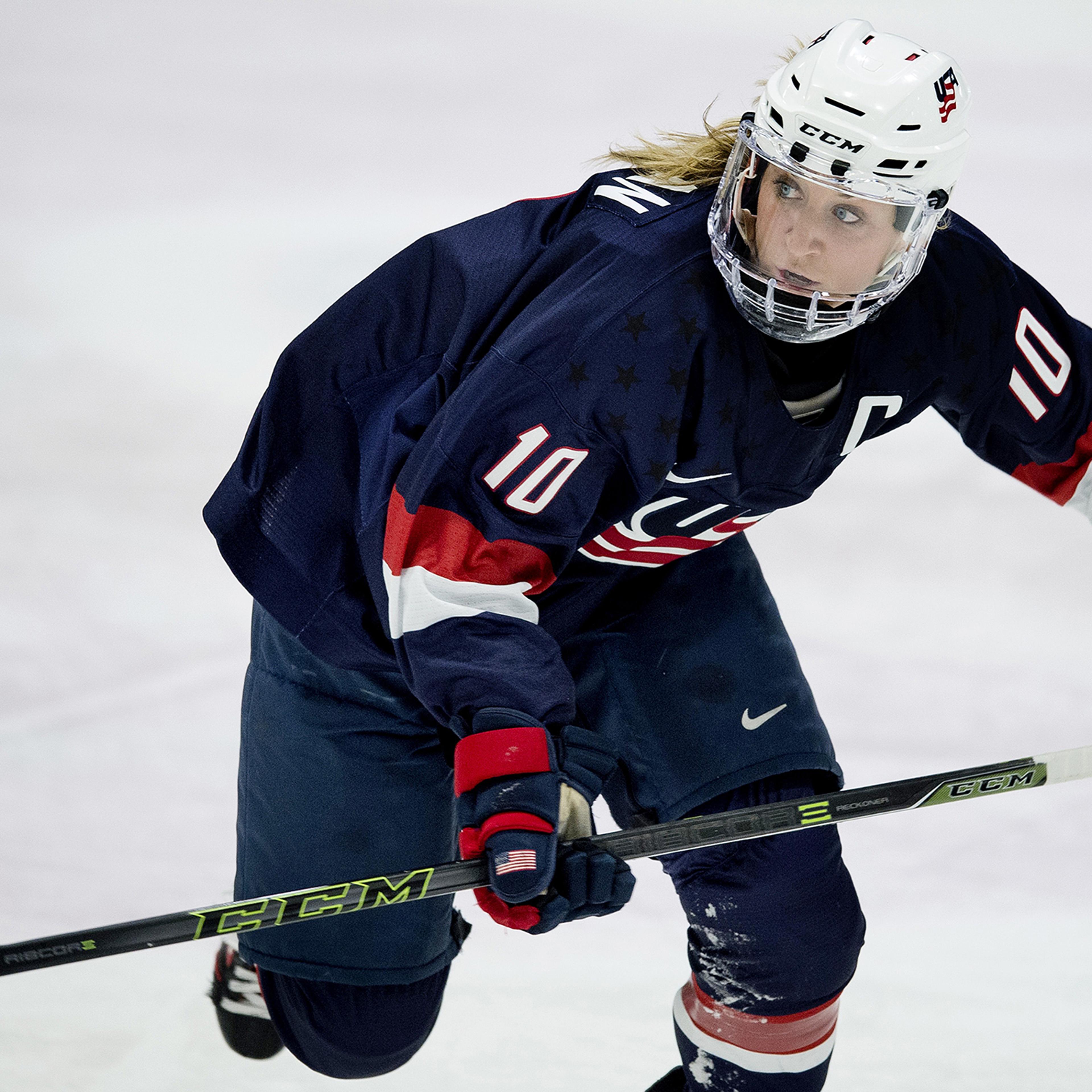 Olympian Duggan is among the U.S. women’s hockey players leading a charge for fairer treatment.