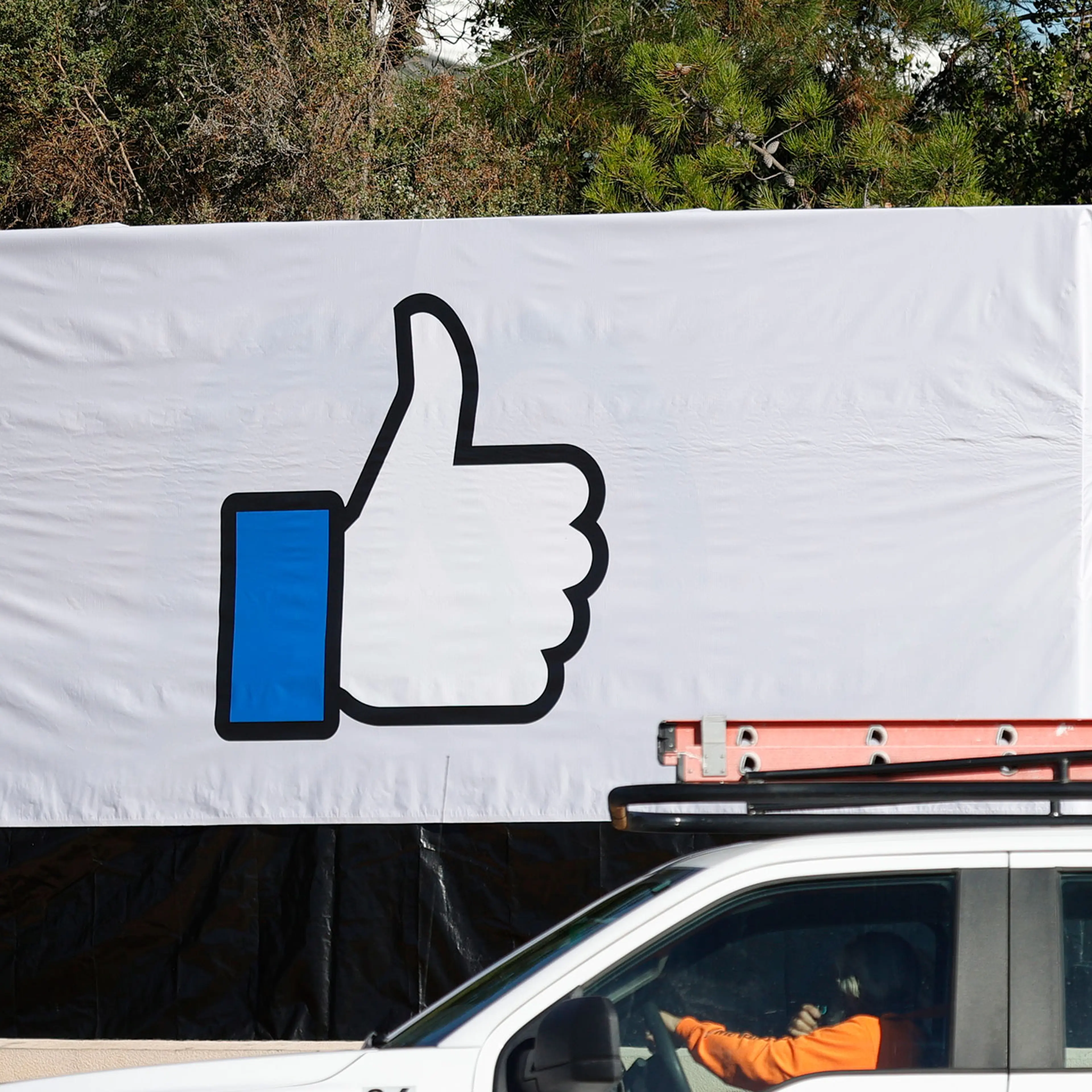 Facebook Covers Sign At Menlo Park Headquarters