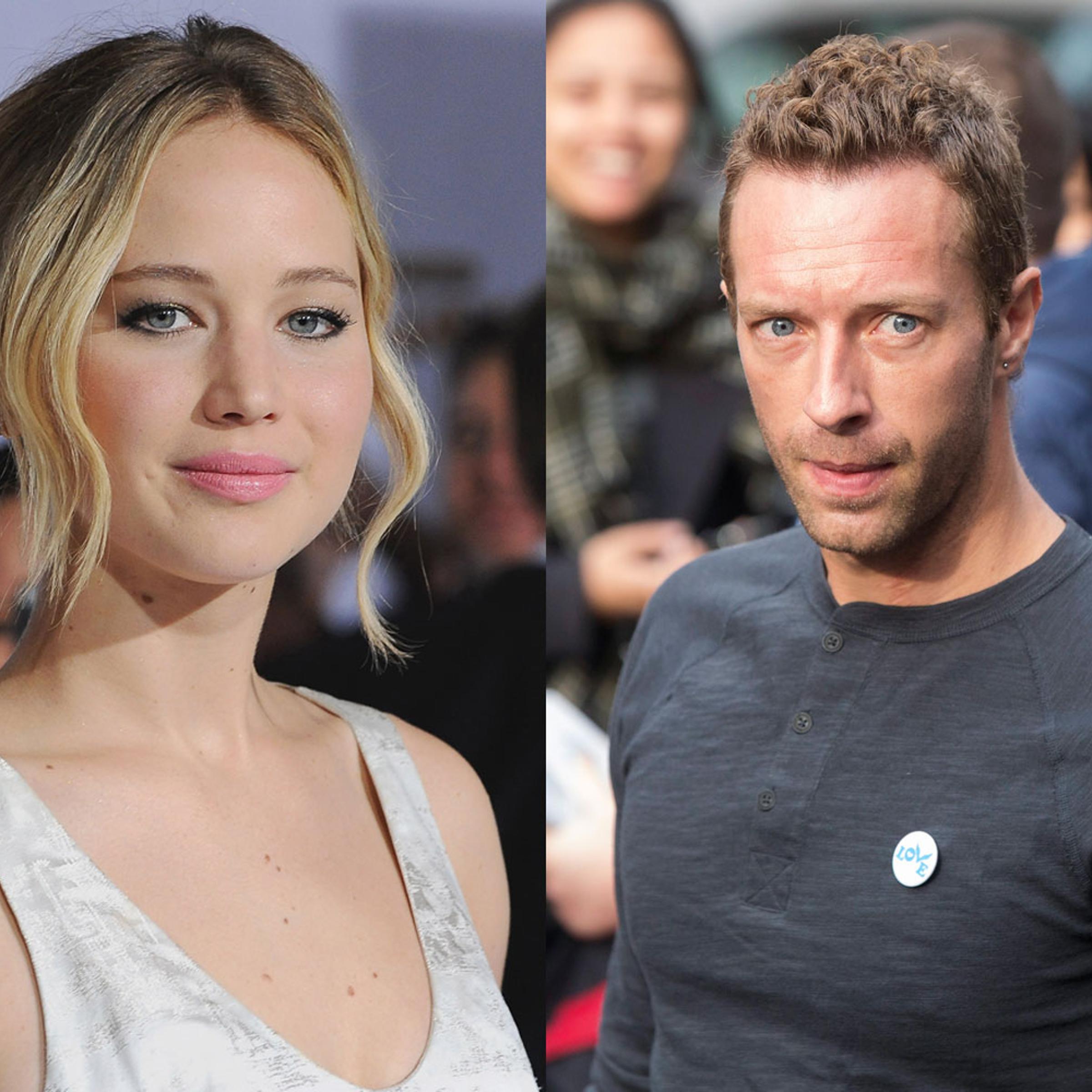 From left: Jennifer Lawrence, Chris Martin