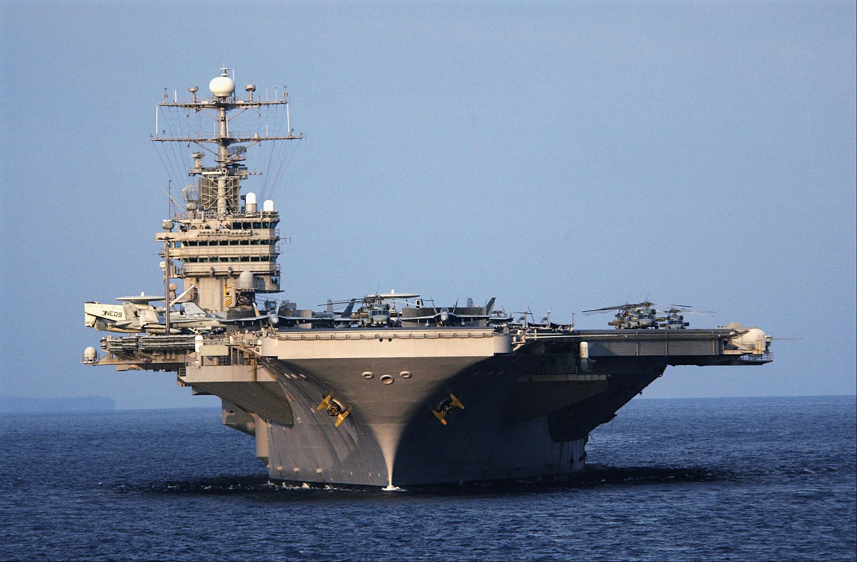 USS Abraham Lincoln And USNS Mercy