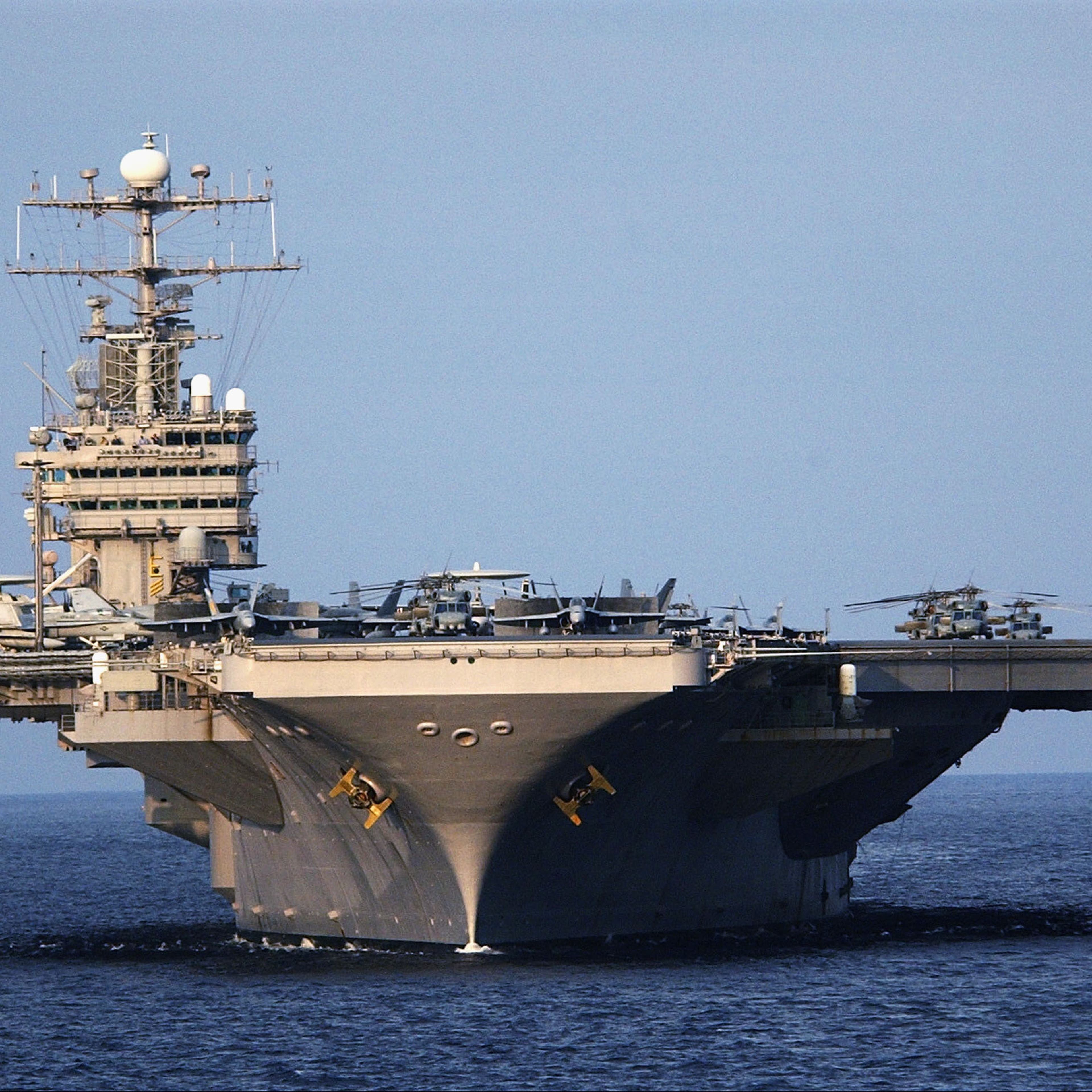 USS Abraham Lincoln And USNS Mercy