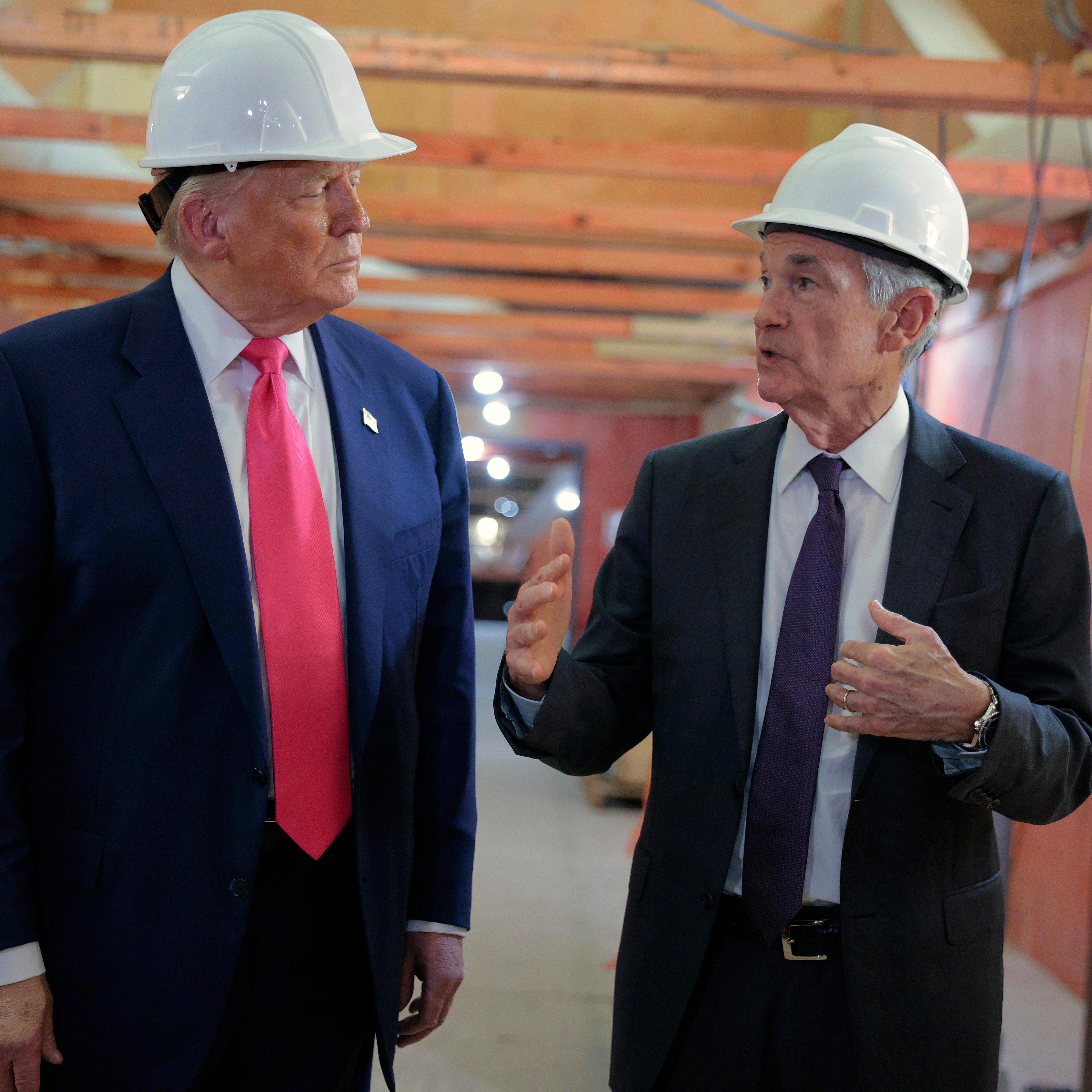 President Trump Visits Federal Reserve