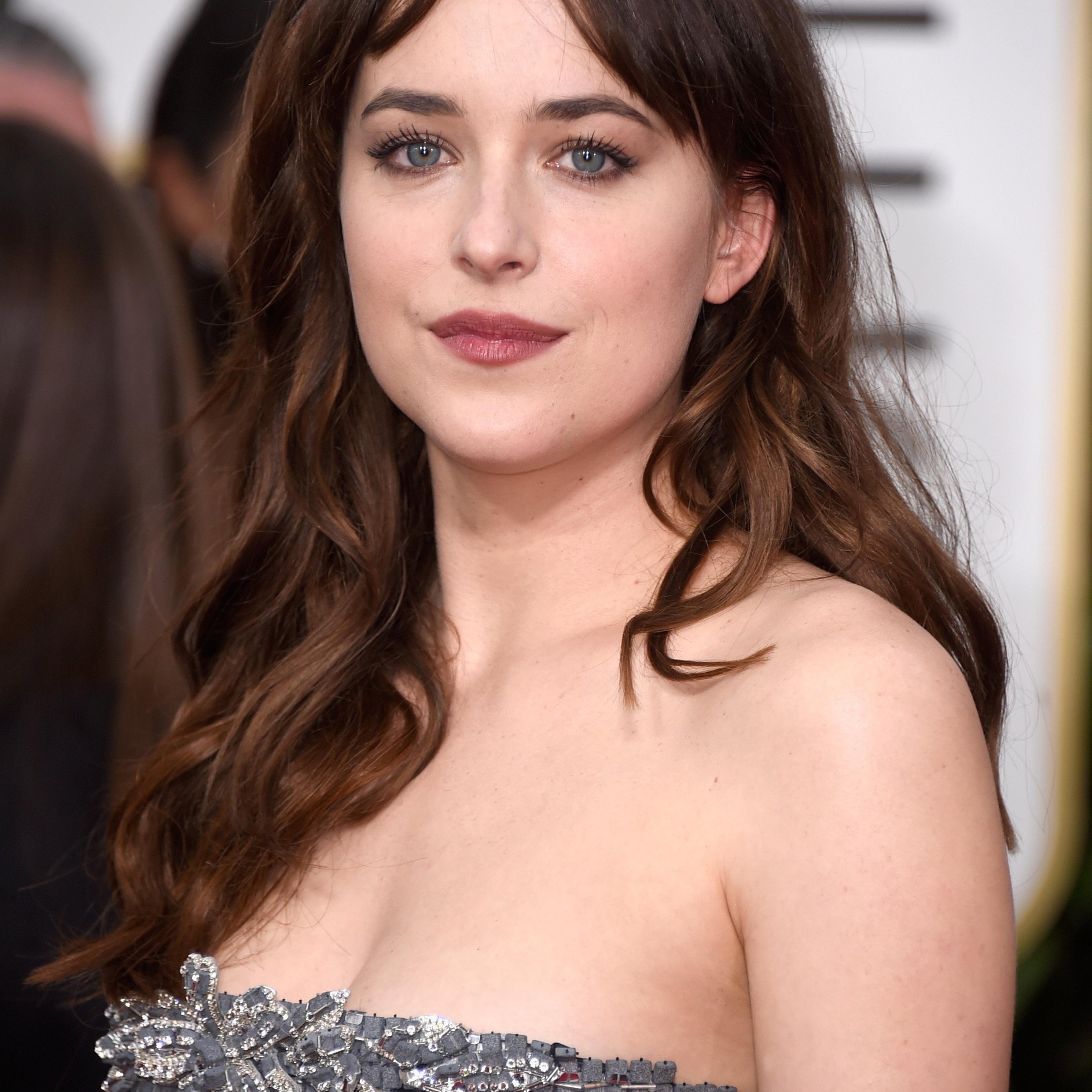 Actress Dakota Johnson attends the 72nd Annual Golden Globe Awards at The Beverly Hilton Hotel on Jan. 11, 2015 in Beverly Hills, California.