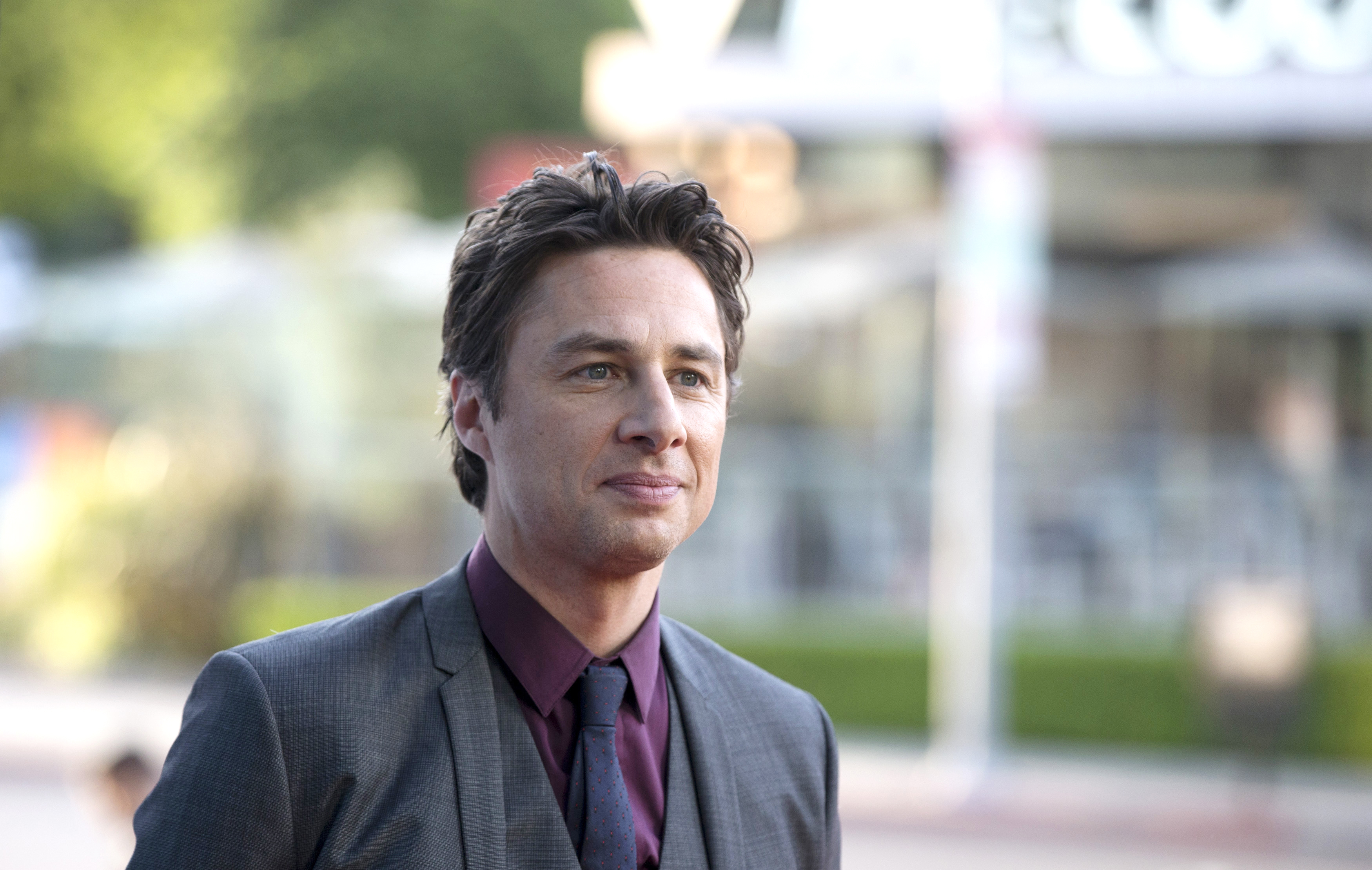 Director and cast member Braff poses at the premiere of "Wish I Was Here" in Los Angeles