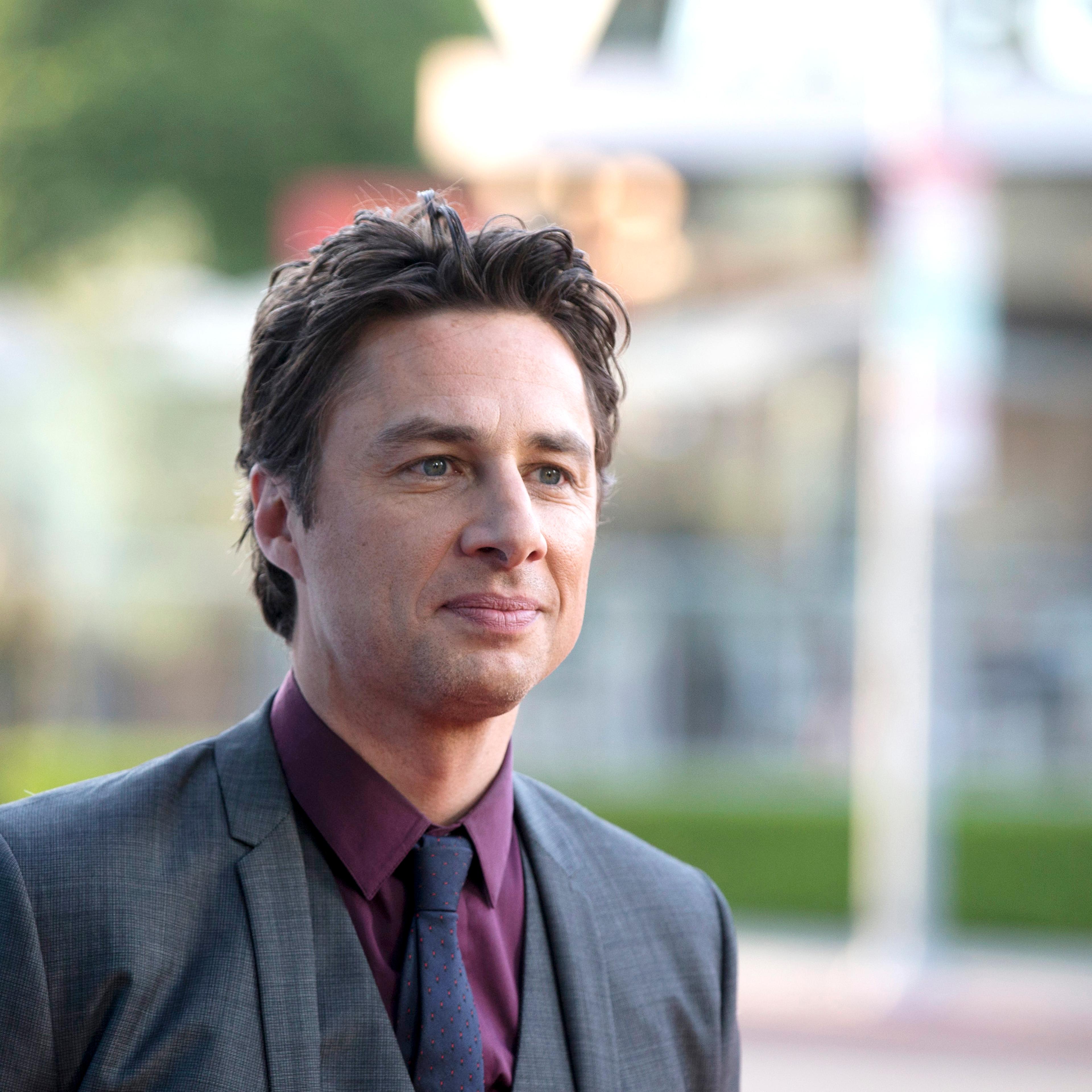 Director and cast member Braff poses at the premiere of "Wish I Was Here" in Los Angeles