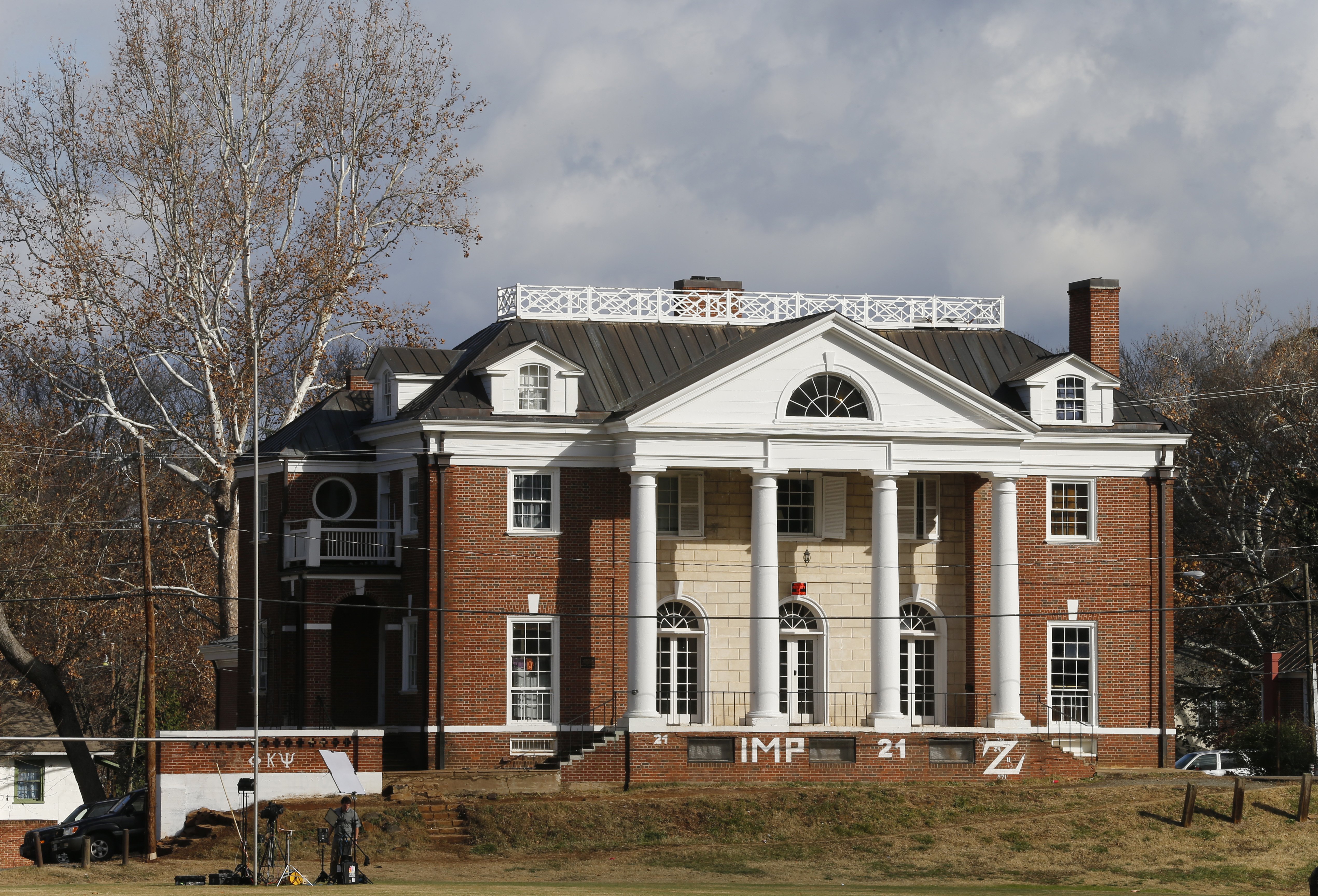 The Phi Kappa Psi fraternity house at the University of Virginia in Charlottesville, Va. on Nov. 24, 2014.