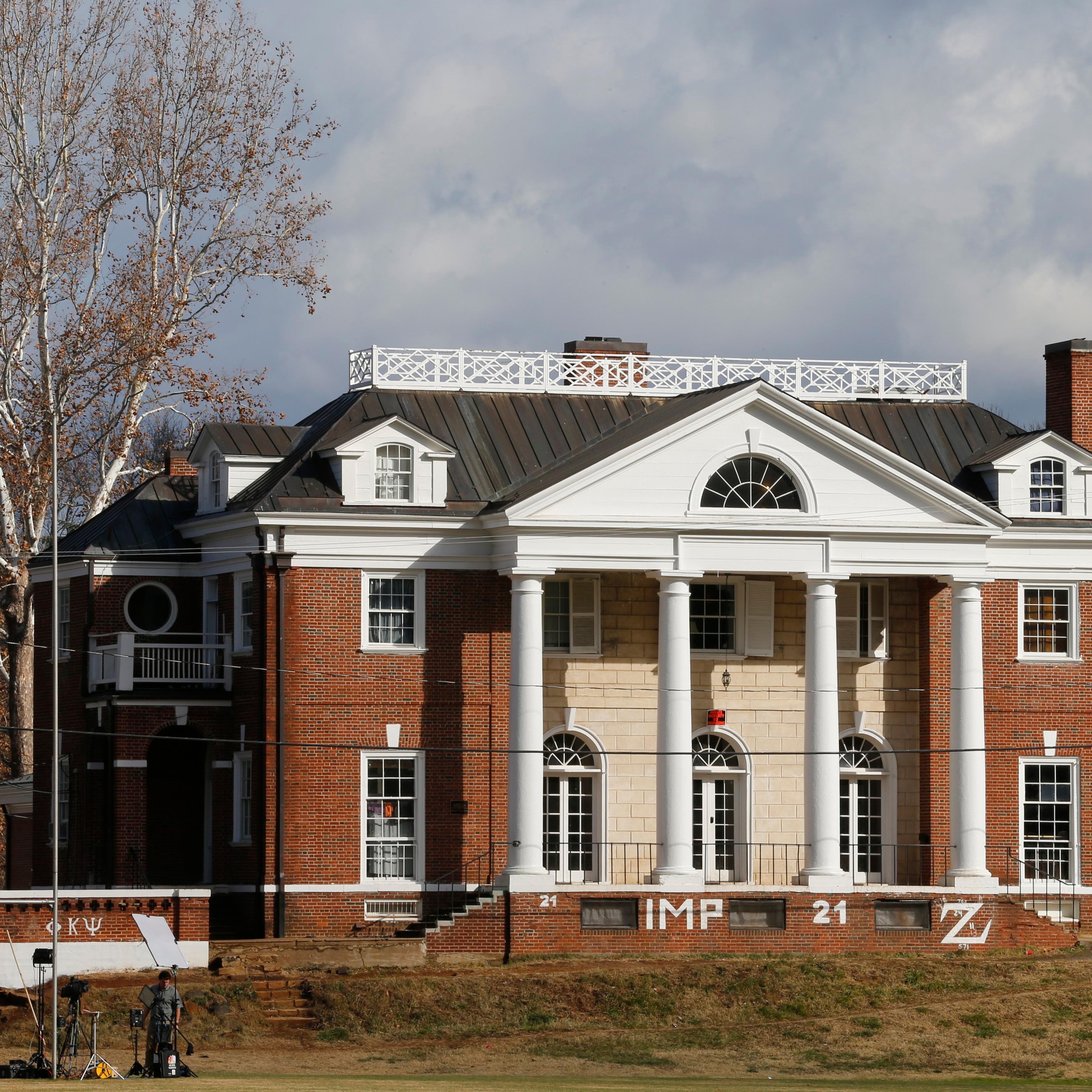 The Phi Kappa Psi fraternity house at the University of Virginia in Charlottesville, Va. on Nov. 24, 2014.