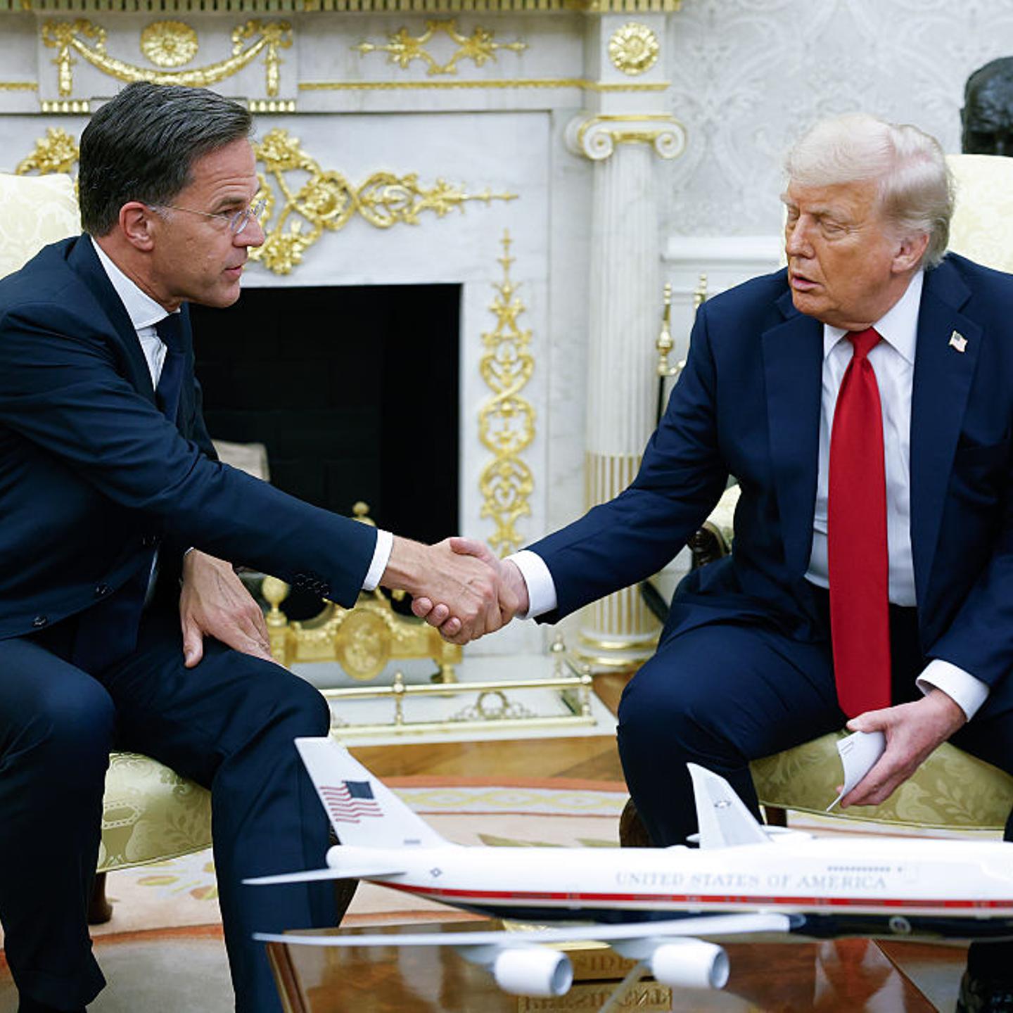 President Trump Meets With NATO Secretary General Rutte At The White House
