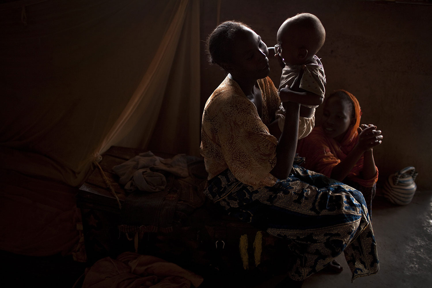 The central mosque of Bangui once held about 2,000 internally displaced people but now the number has dwindled as Muslims seek to leave the area where they have been persecuted in recent months by "anti-balaka" militias, Bangui, Central African Republic,