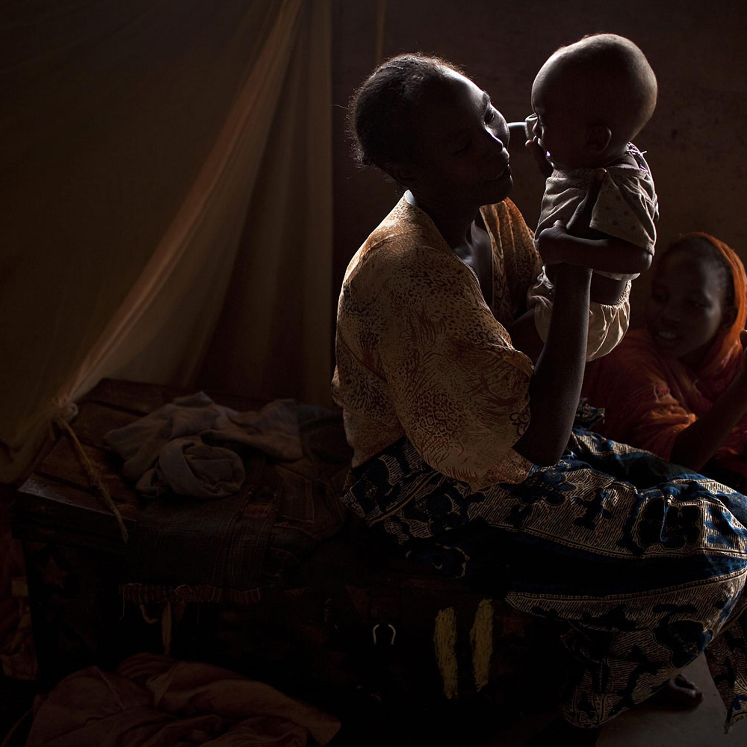 The central mosque of Bangui once held about 2,000 internally displaced people but now the number has dwindled as Muslims seek to leave the area where they have been persecuted in recent months by "anti-balaka" militias, Bangui, Central African Republic,