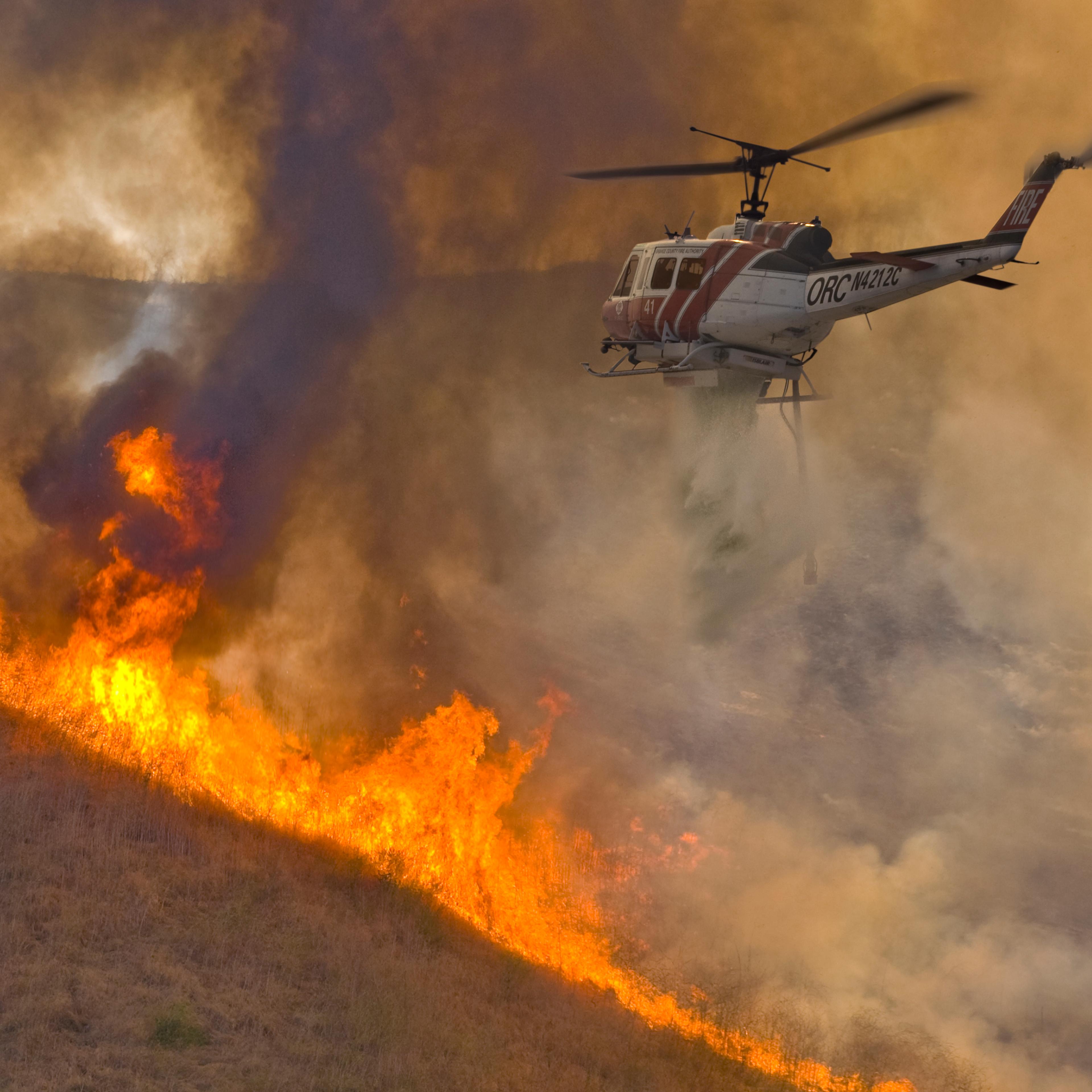 wildfire helicopter