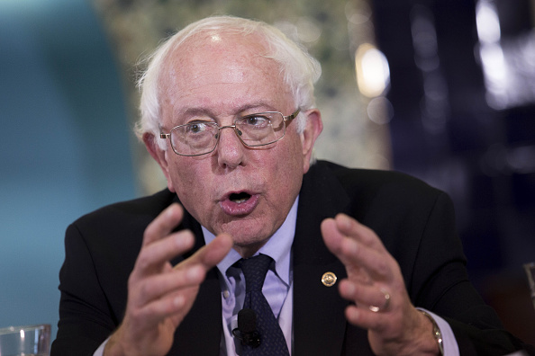 Senator Bernie Sanders, an independent from Vermont and 2016 Democratic presidential candidate, speaks during an interfaith roundtable in Washington, D.C., U.S., on Wednesday, Dec. 16, 2015.