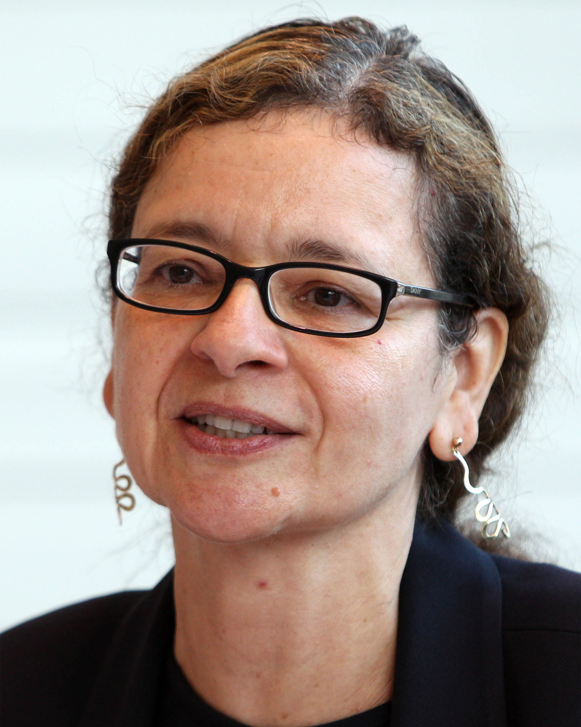 Dr Jennifer Holmgren, CEO of LanzaTech speaks during a press conference at Battersea Power Station, London.