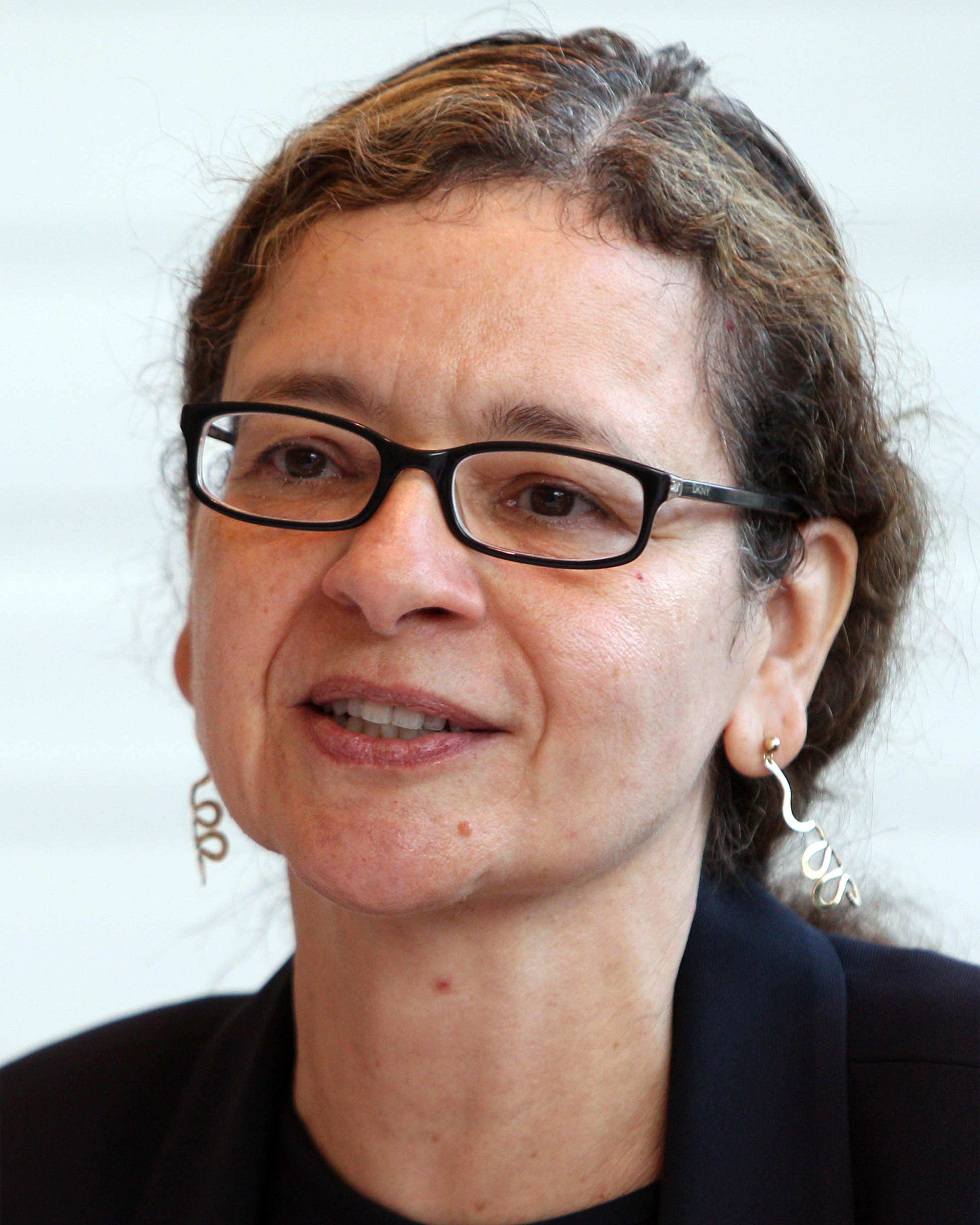 Dr Jennifer Holmgren, CEO of LanzaTech speaks during a press conference at Battersea Power Station, London.