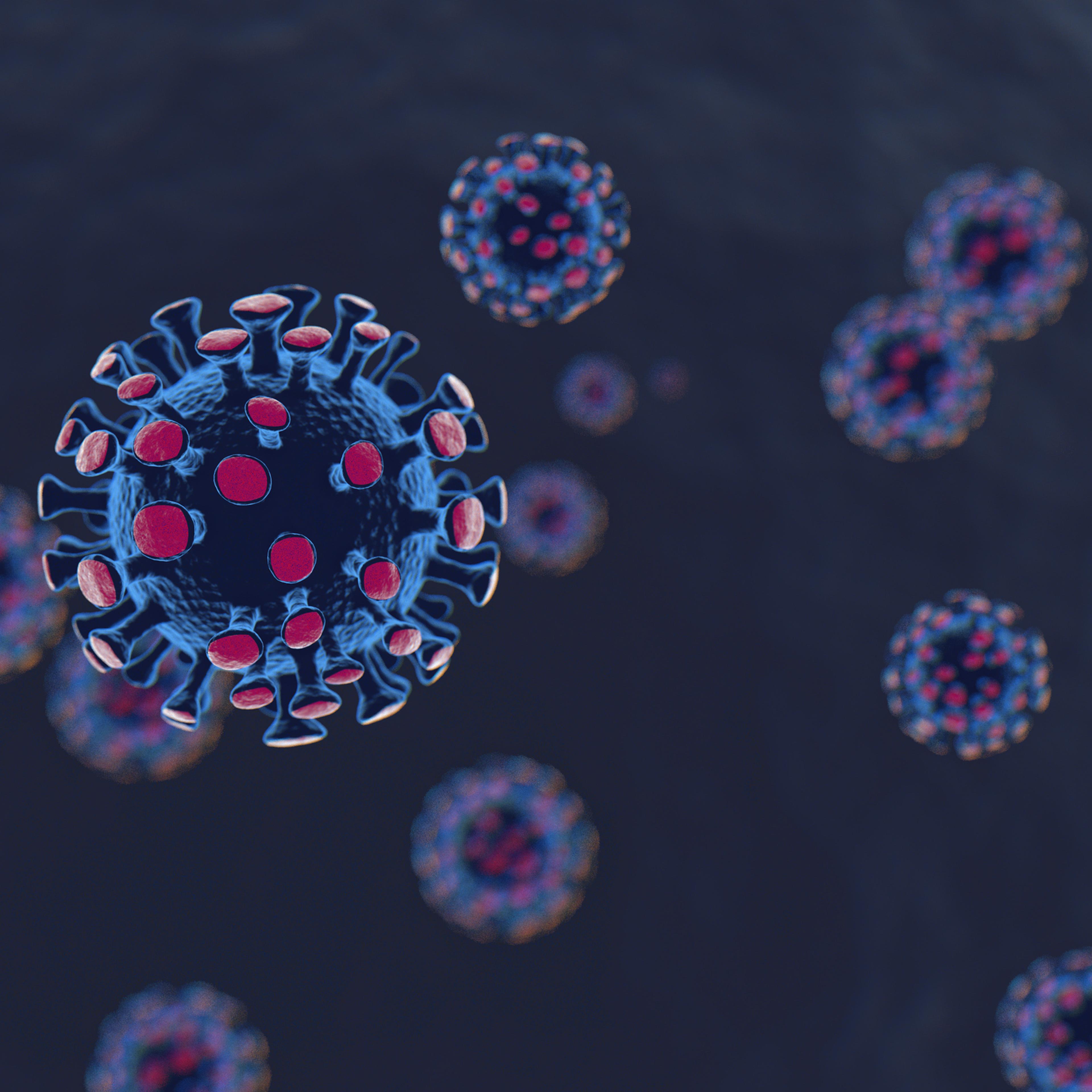 Illustration of novel coronavirus