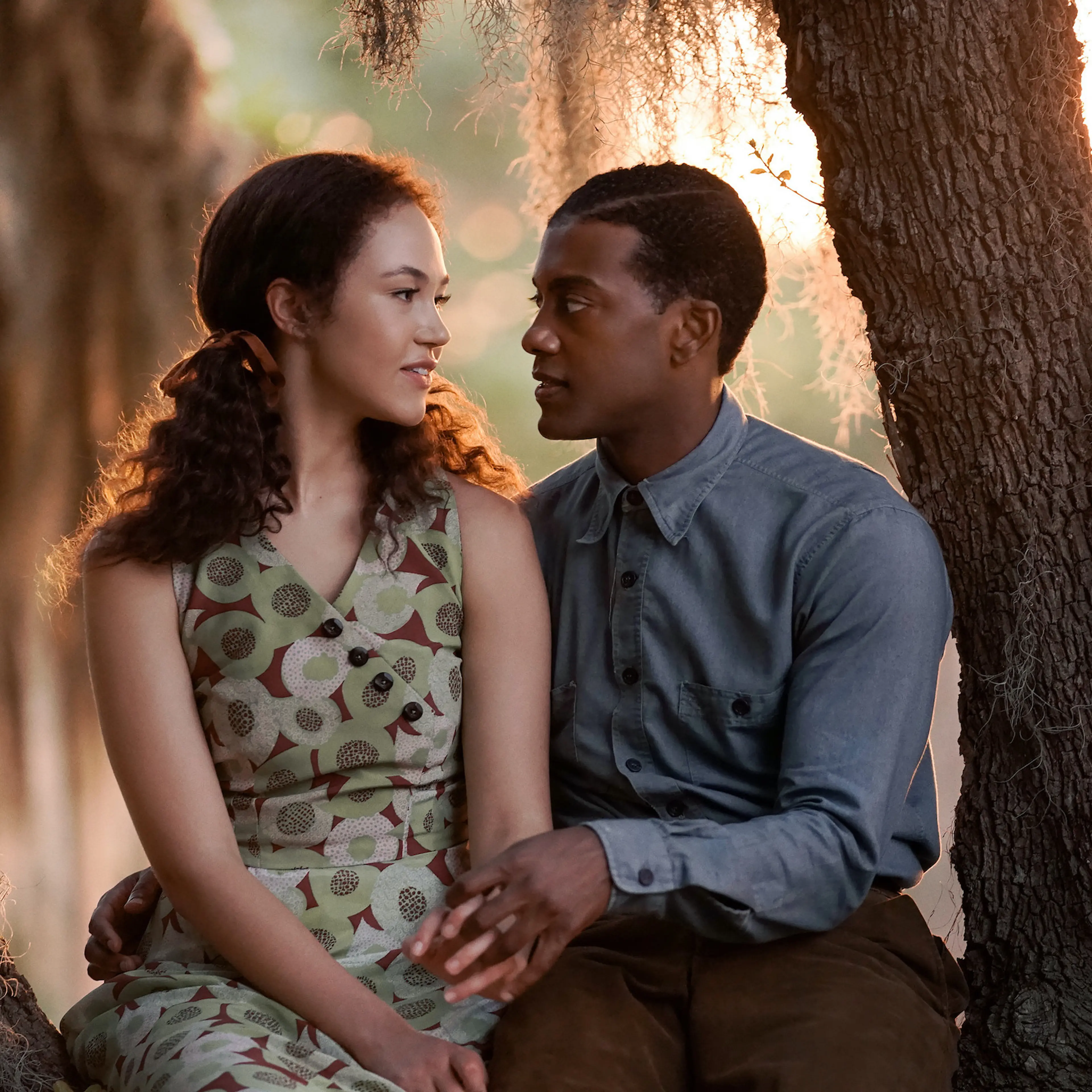 A JAZZMAN’S BLUES (2022)Solea Pfeiffer as Leanne and Joshua Boone as Bayou. Cr: Jace Downs/NETFLIX