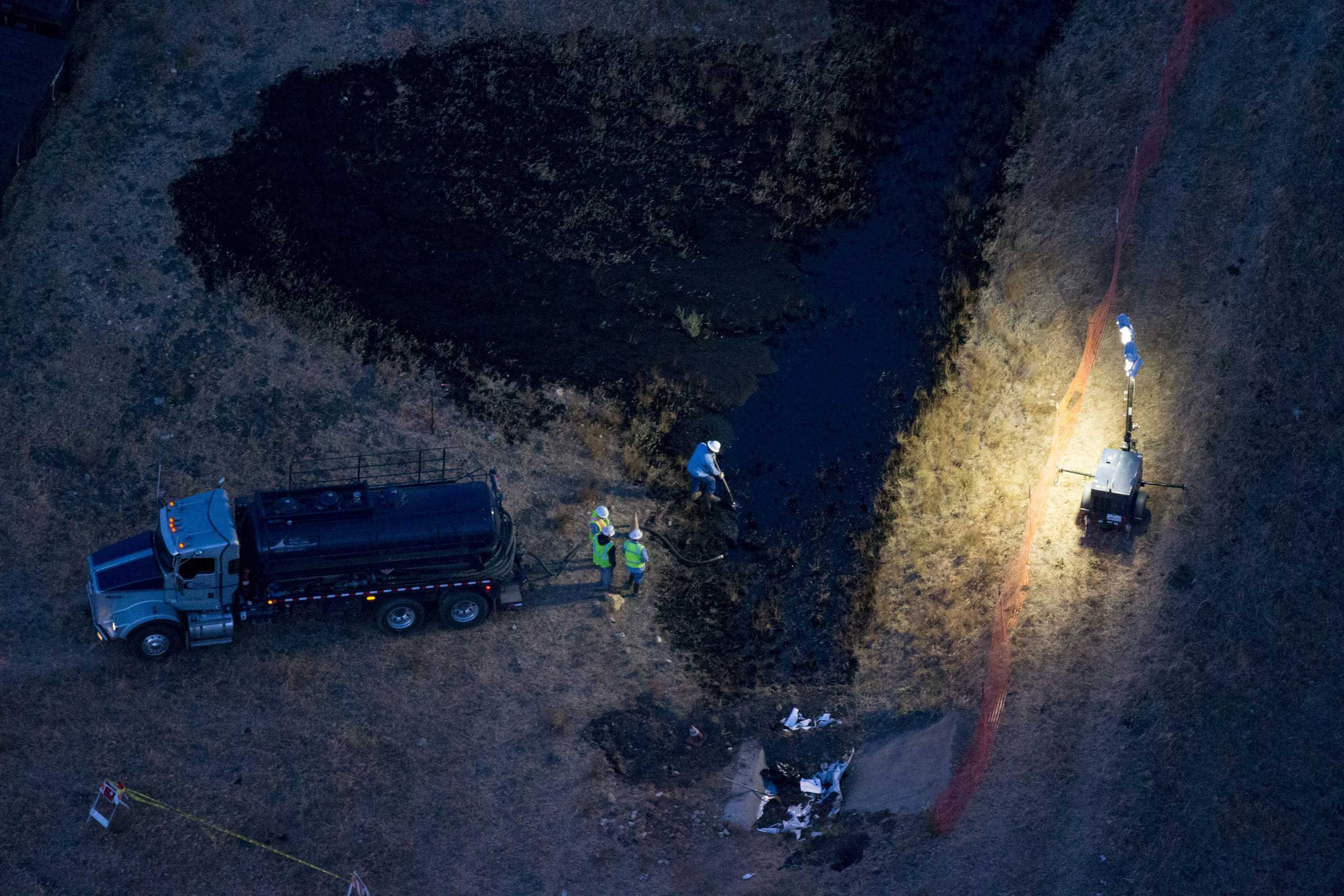 California Oil Spill Refugio State Beach Goleta