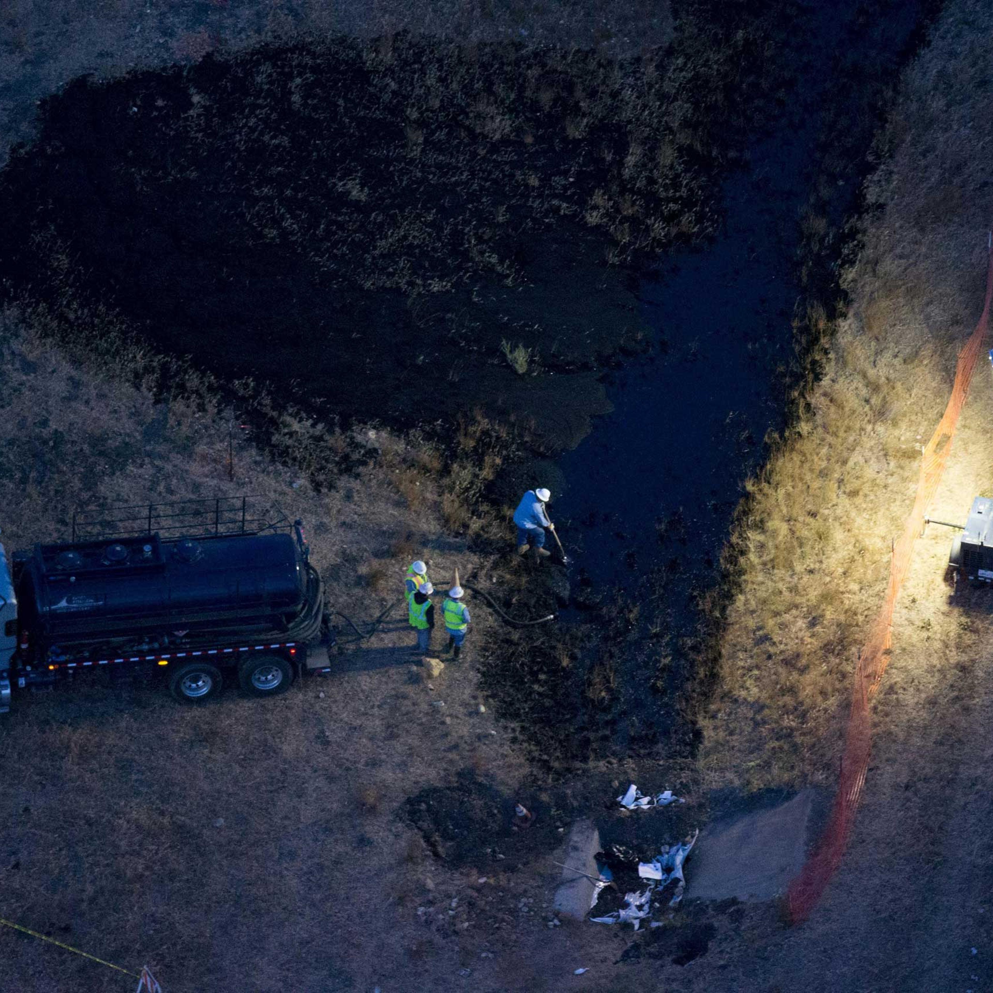 California Oil Spill Refugio State Beach Goleta