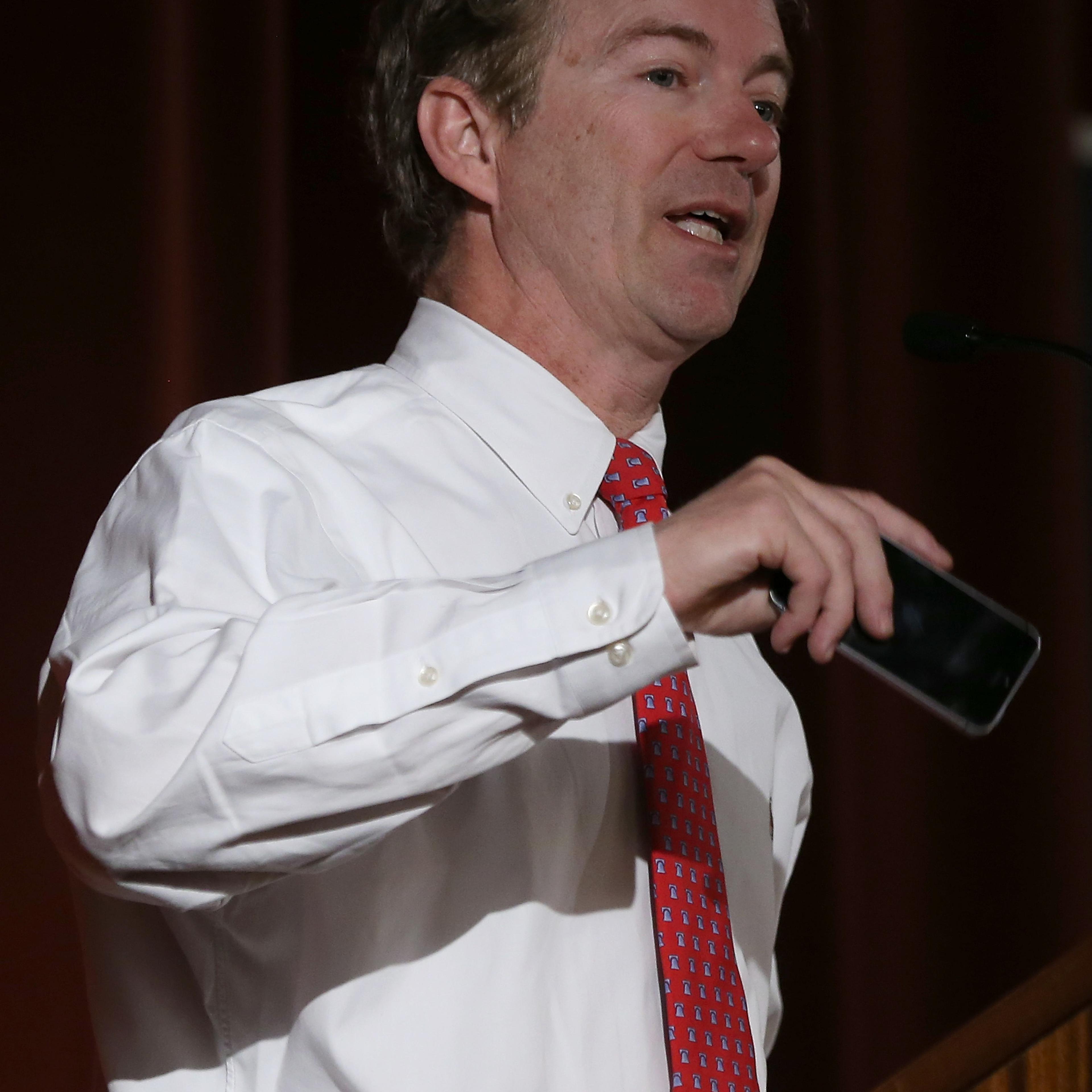 Rand Paul speaking at the University of California, Berkeley, March 19, 2014