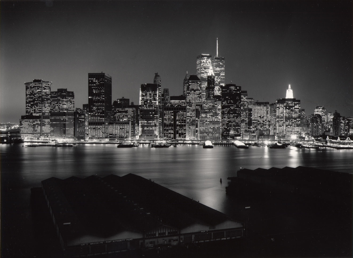 <i>The City Glows</i>, 1995; from One Pierrepont Street (Brooklyn Heights) rooftop