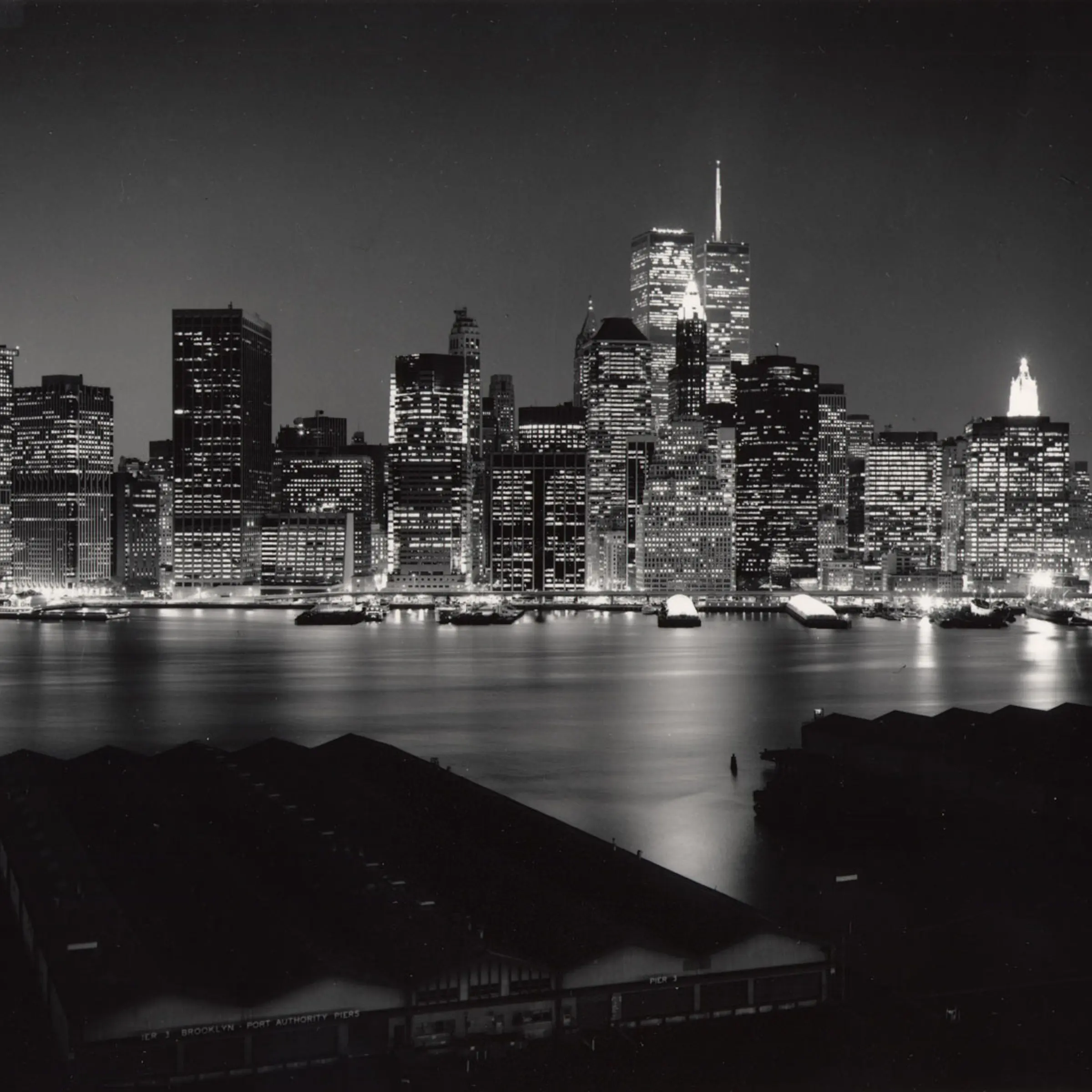 <i>The City Glows</i>, 1995; from One Pierrepont Street (Brooklyn Heights) rooftop