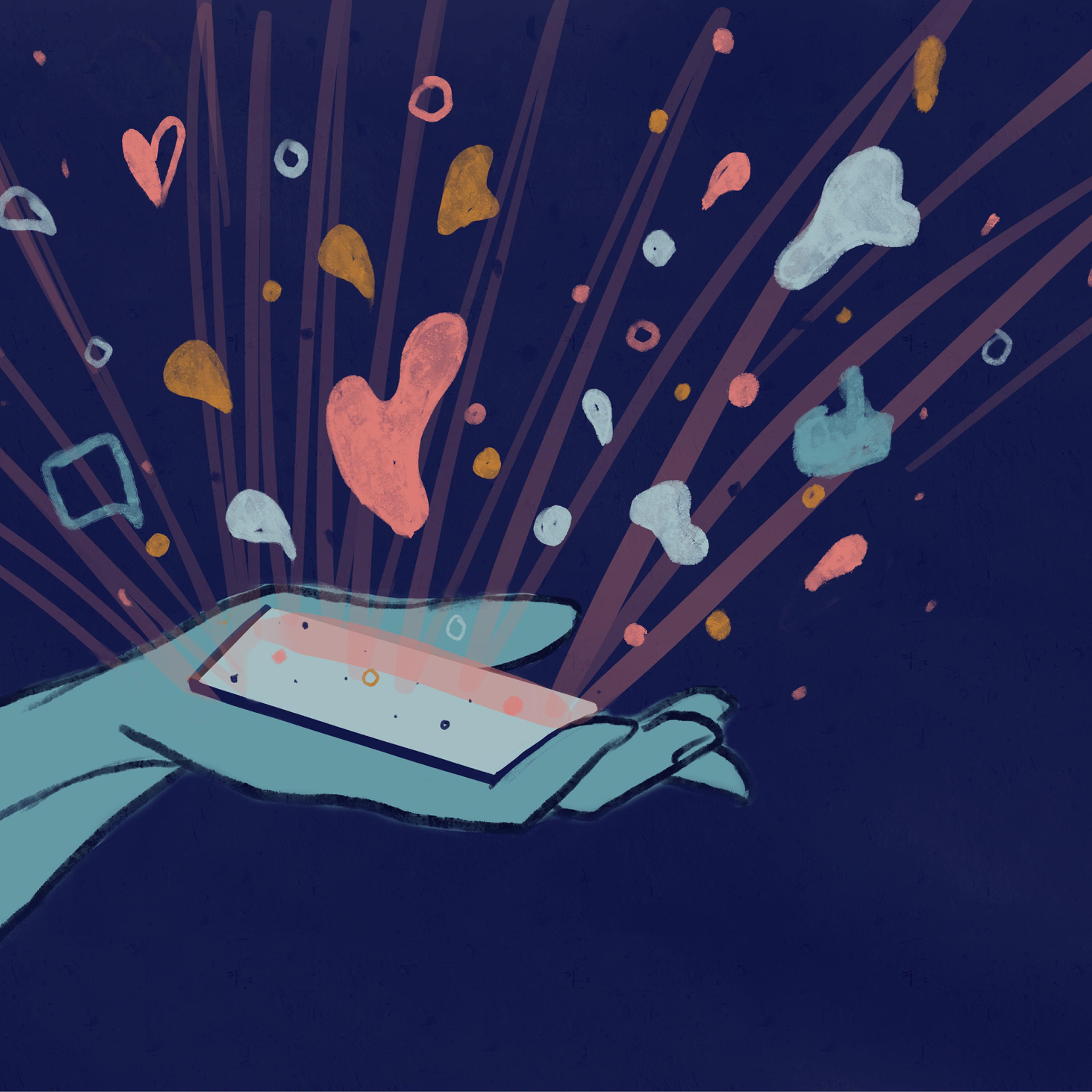 Smartphone connects people.