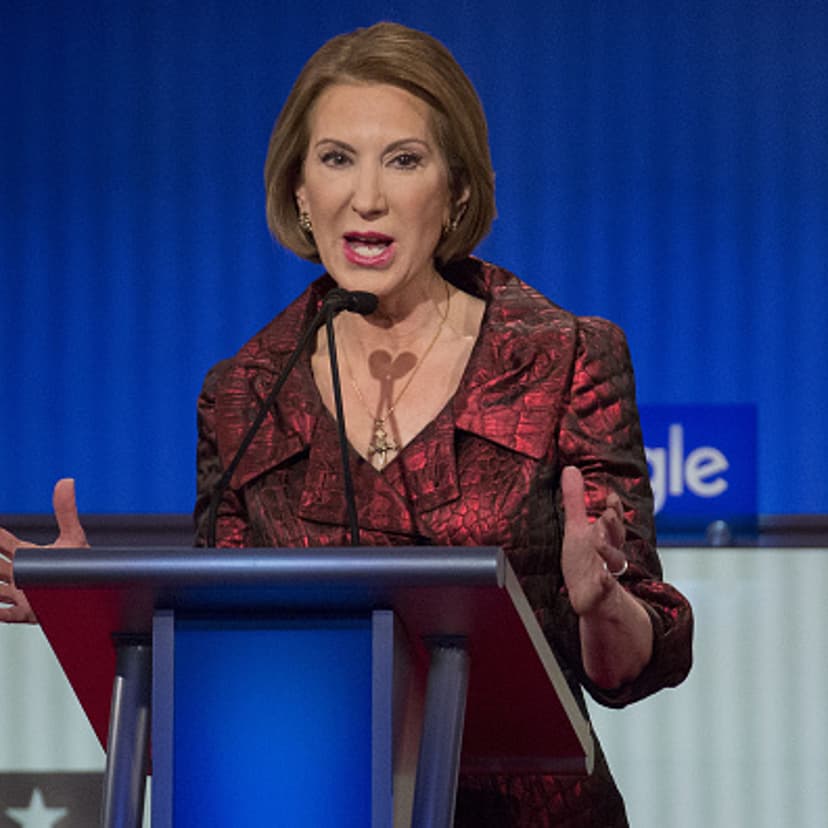 Carly Fiorina, former chairman and chief executive officer of Hewlett-Packard Co. and 2016 Republican presidential candidate, speaks during the Republican presidential candidate debate at the Iowa Events Center in Des Moines, Iowa, U.S., on Thursday, Jan