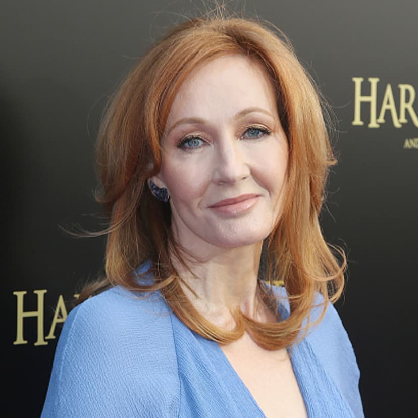 J.K. Rowling poses at 'Harry Potter and The Cursed Child parts 1 & 2' on Broadway Opening Night at The Lyric Theatre on April 22, 2018 in New York City.