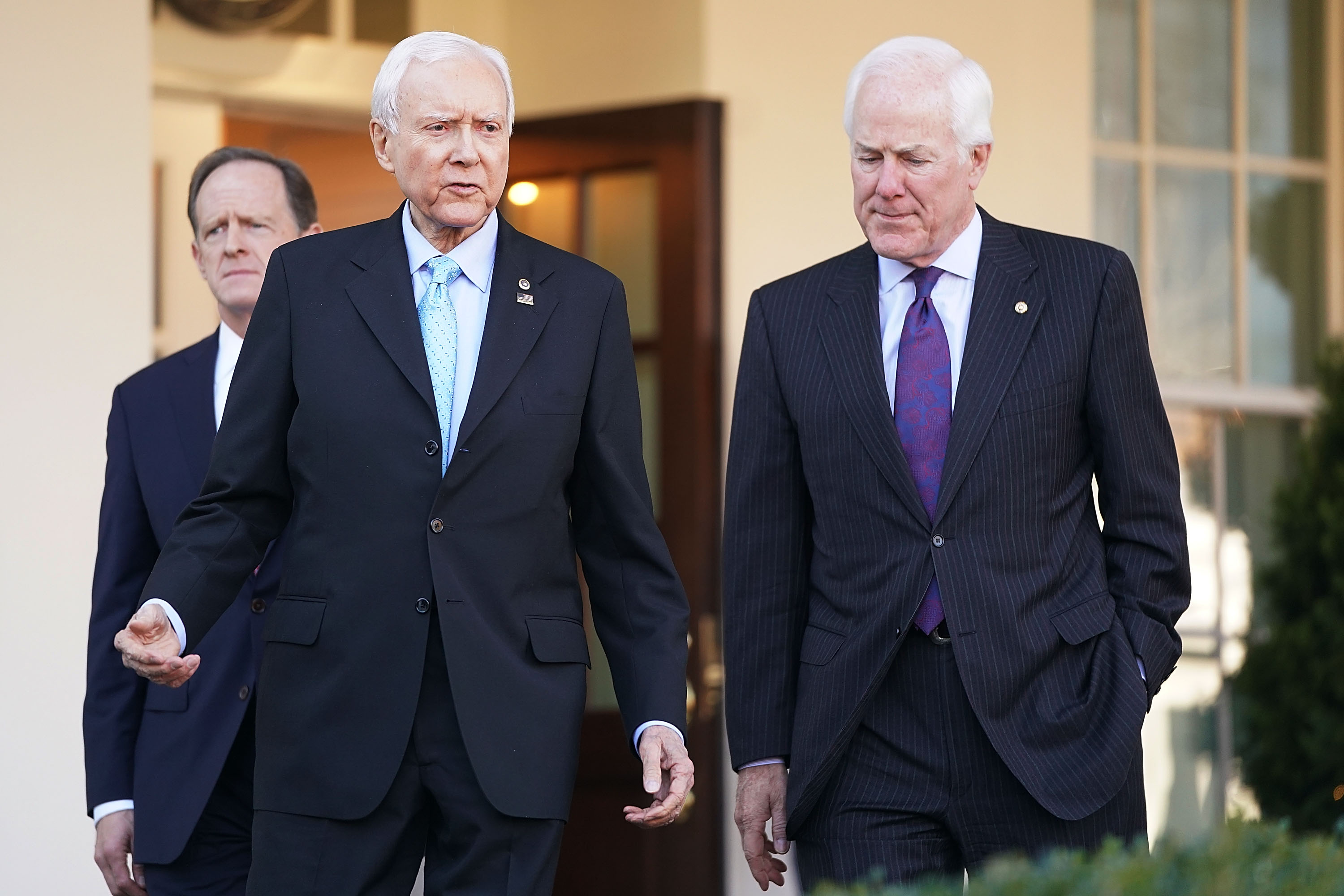 Members Of Senate Finance Cmte Speak To Press After Meeting With Trump