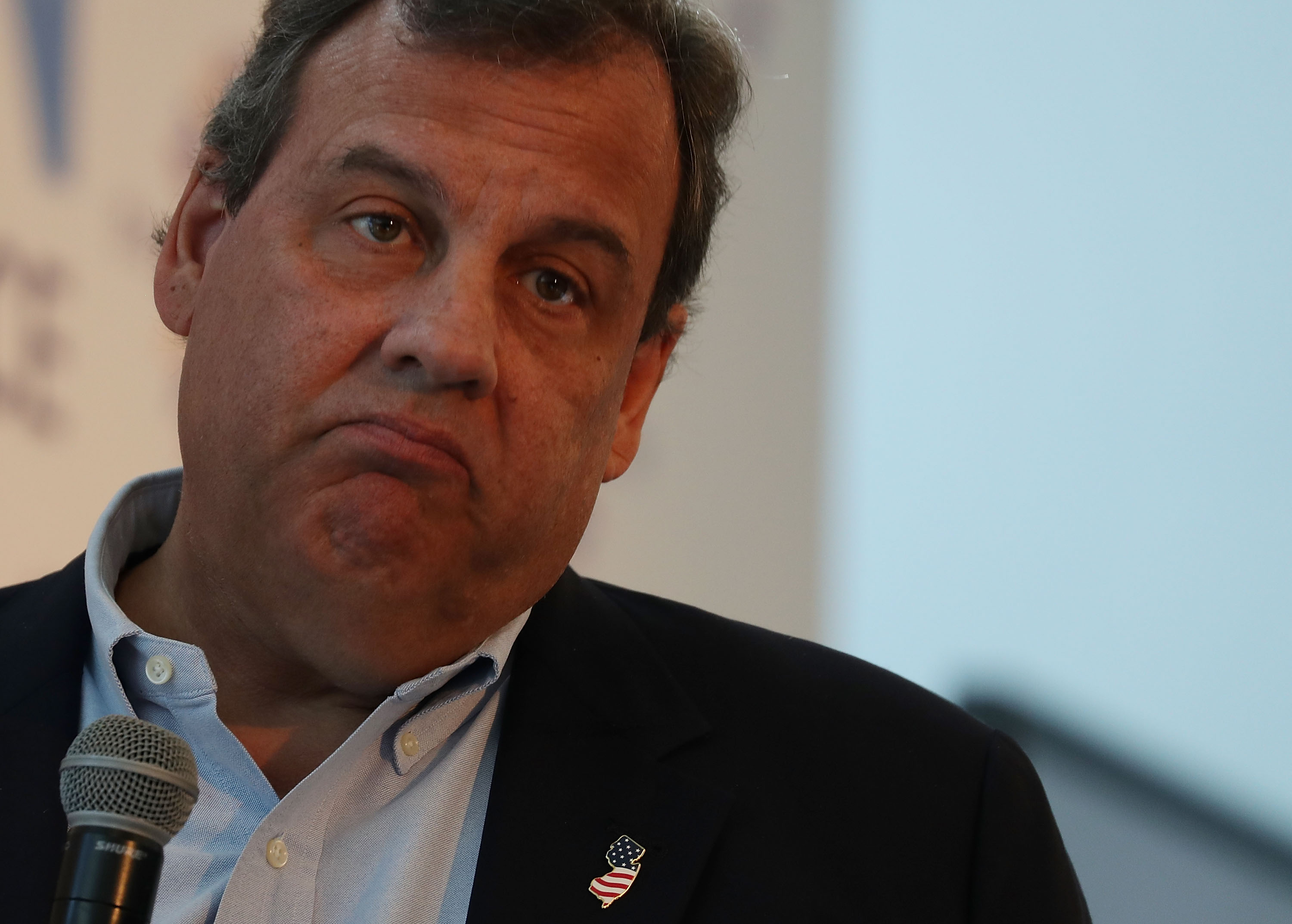 NJ Gov. Chris Christie Speaks At Gov't And Media Conference
