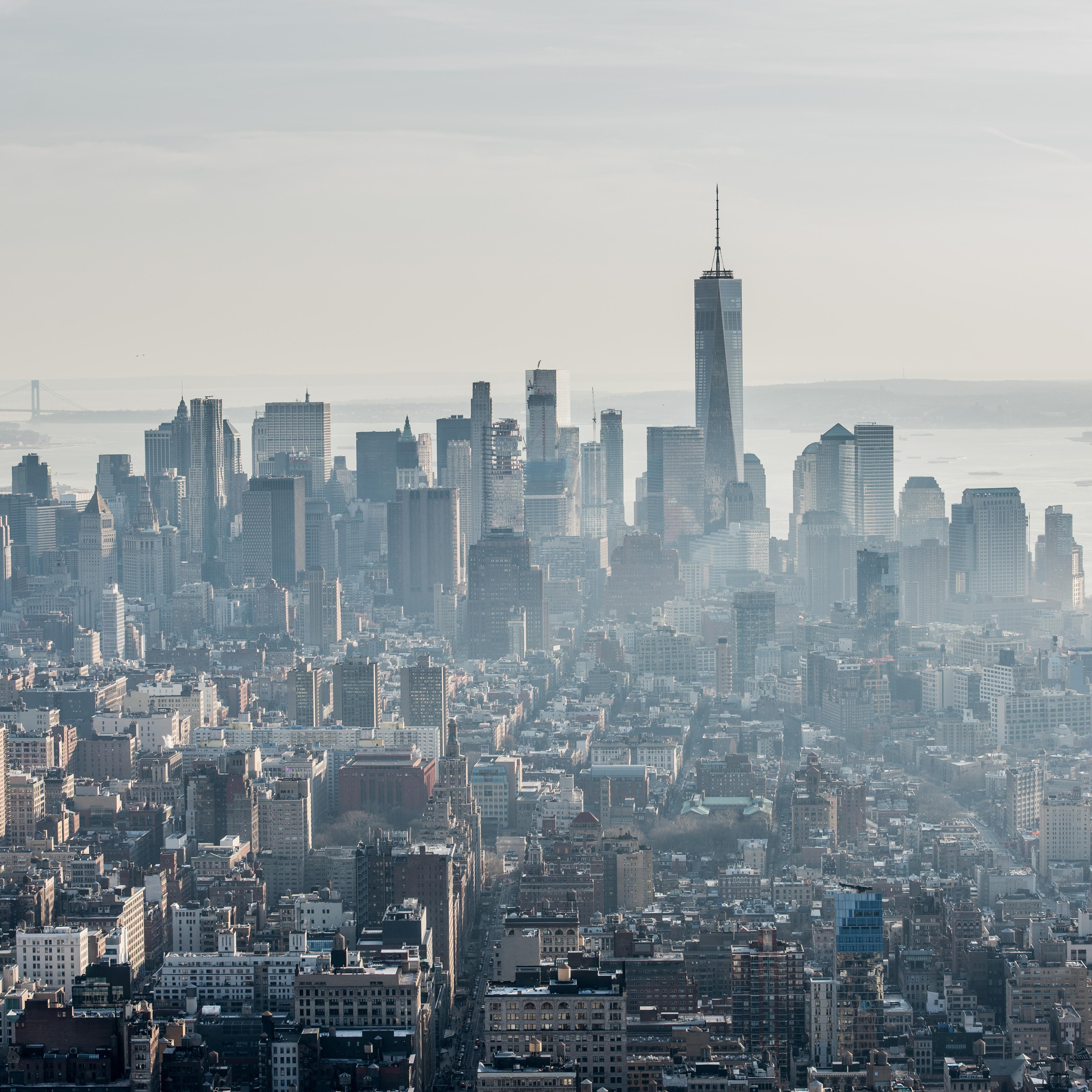 New York City skyline pollution