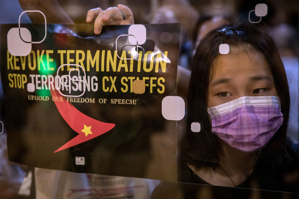 Hong Kong Protests Staff