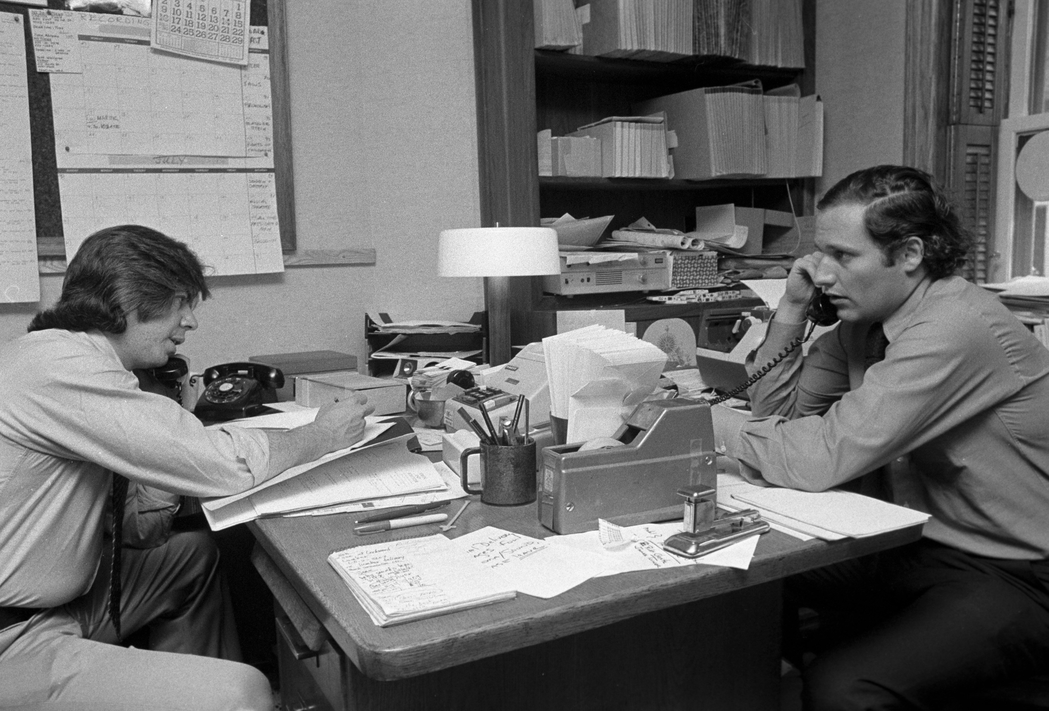 Carl Bernstein And Bob Woodward In New York City