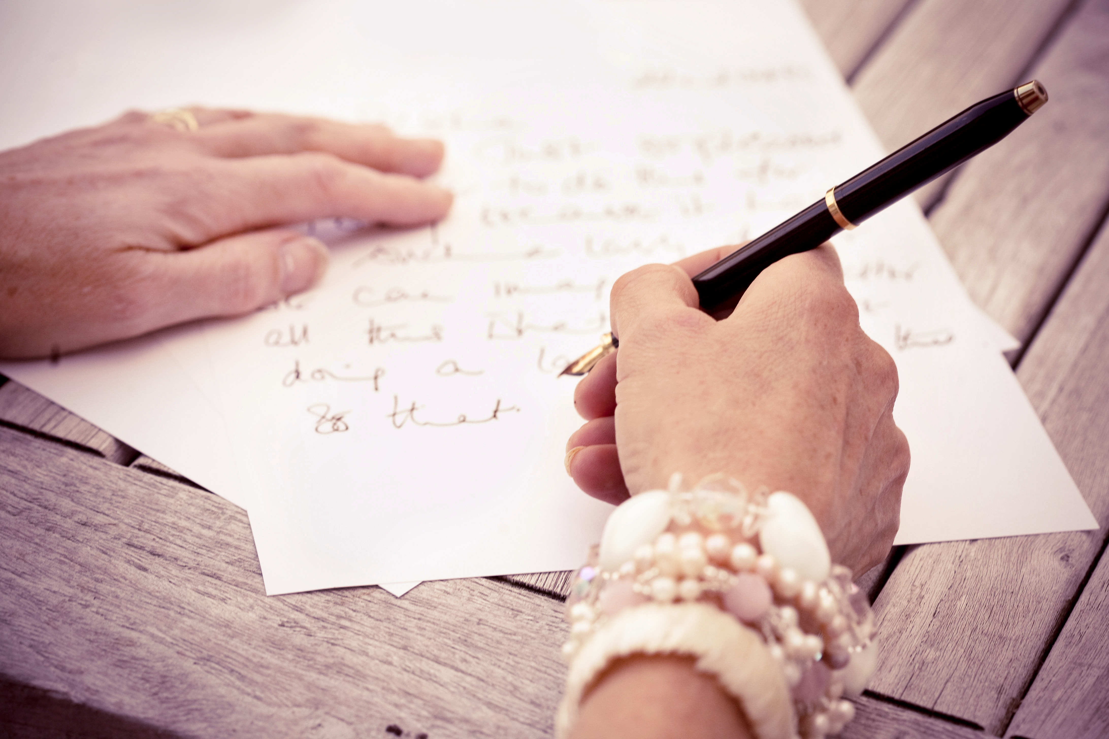 Writing letter
