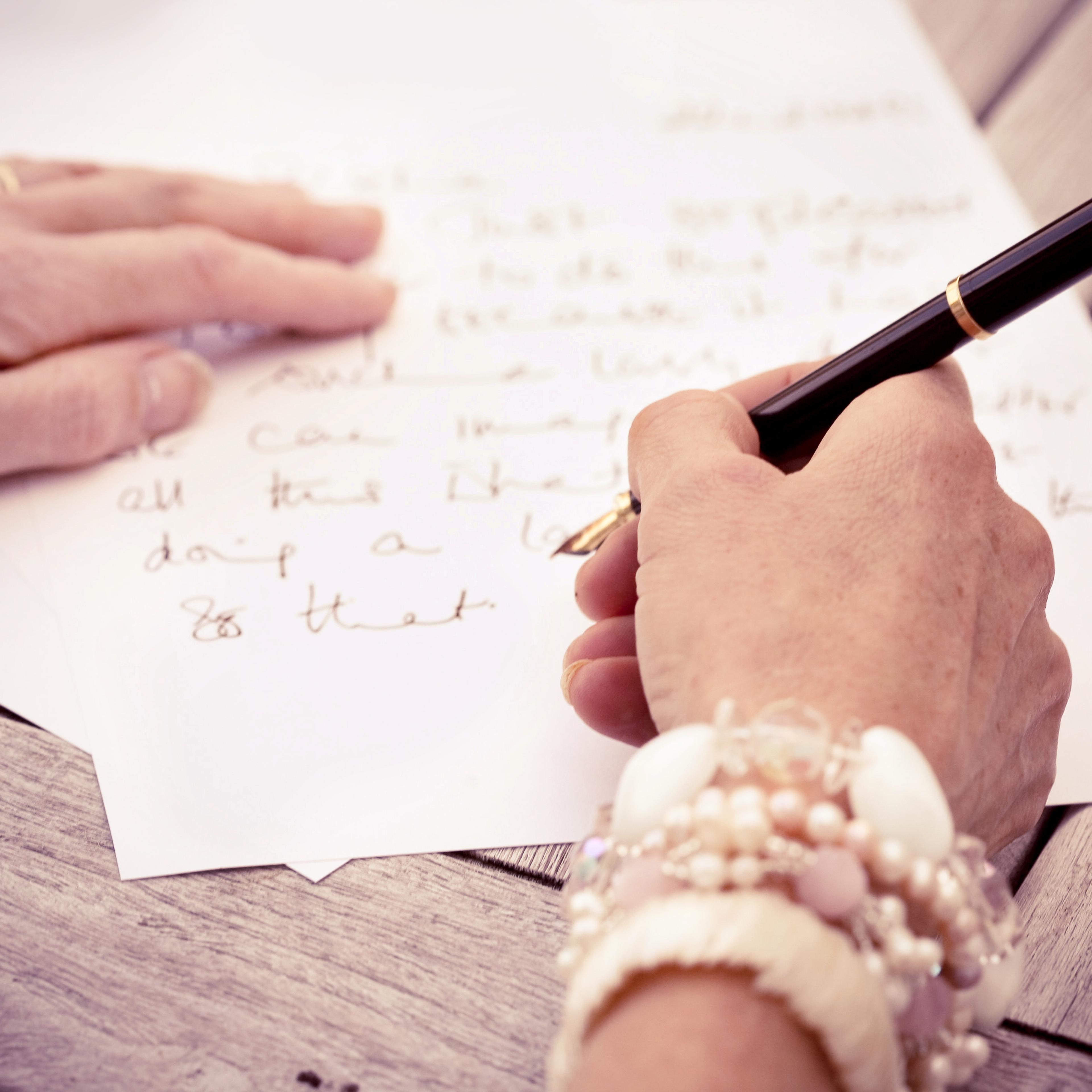 Writing letter