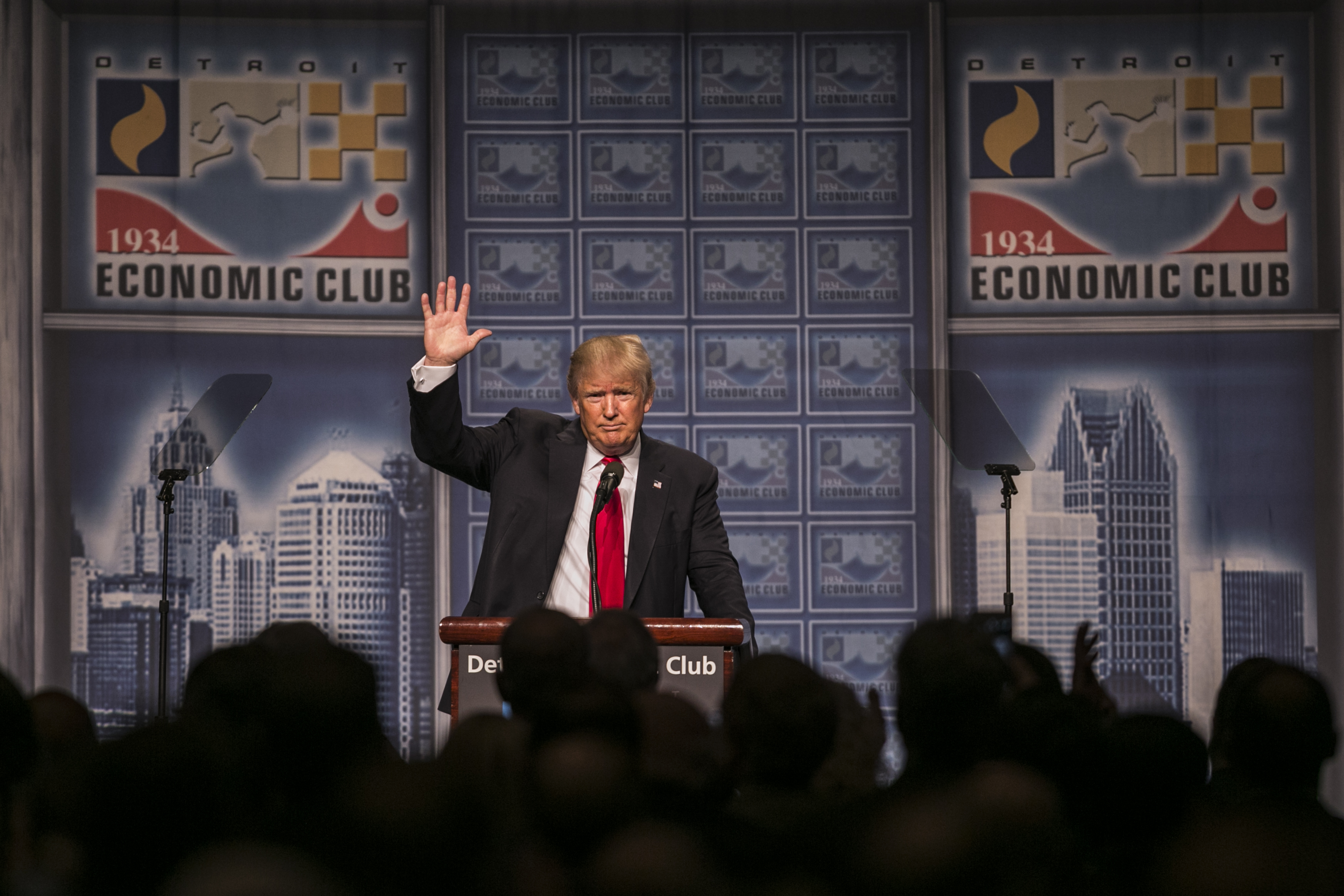 Republican Presidential Nominee Donald Trump Touts Old-School Tax Cuts to Return Economy to Glory Days