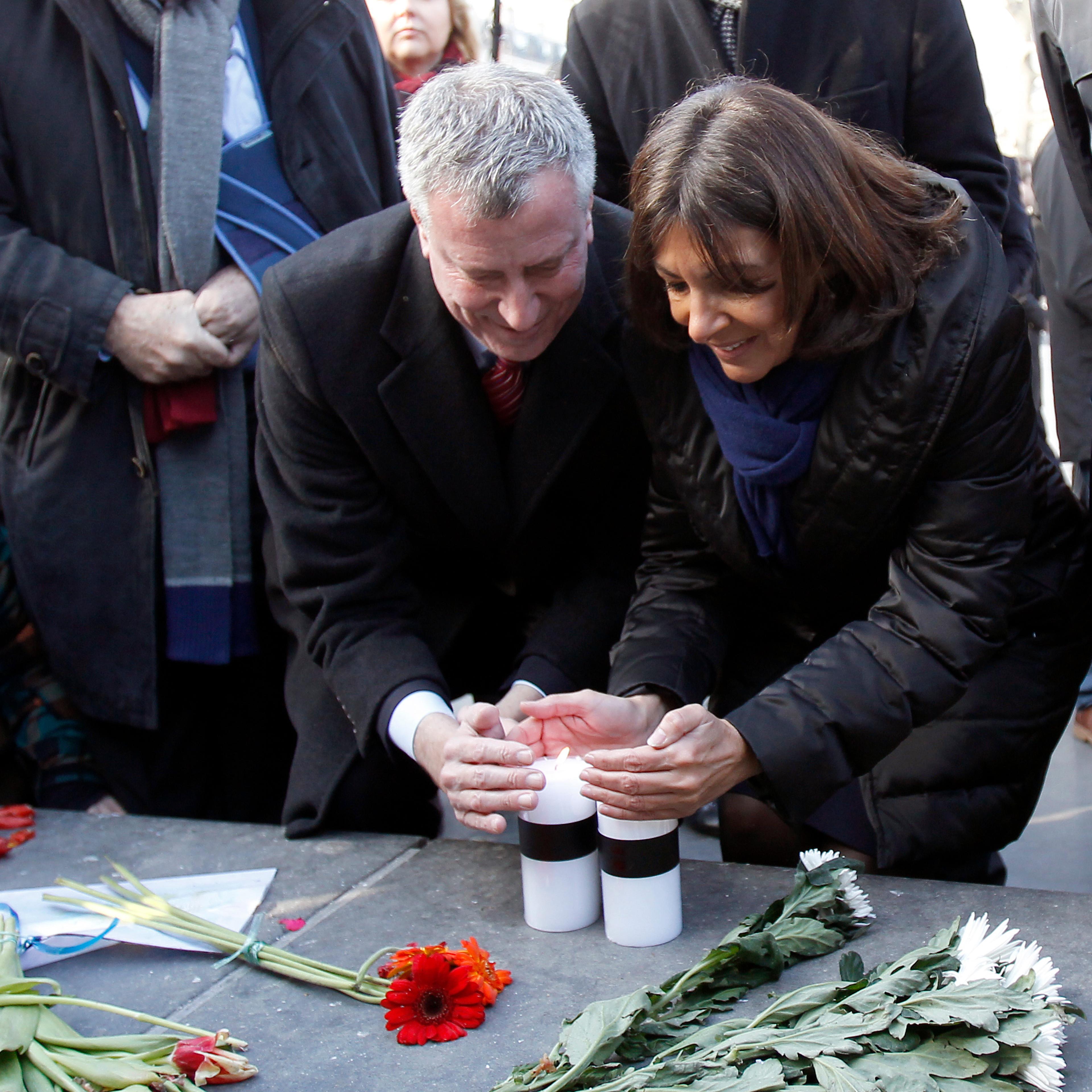 Bill de Blasio Visits Paris